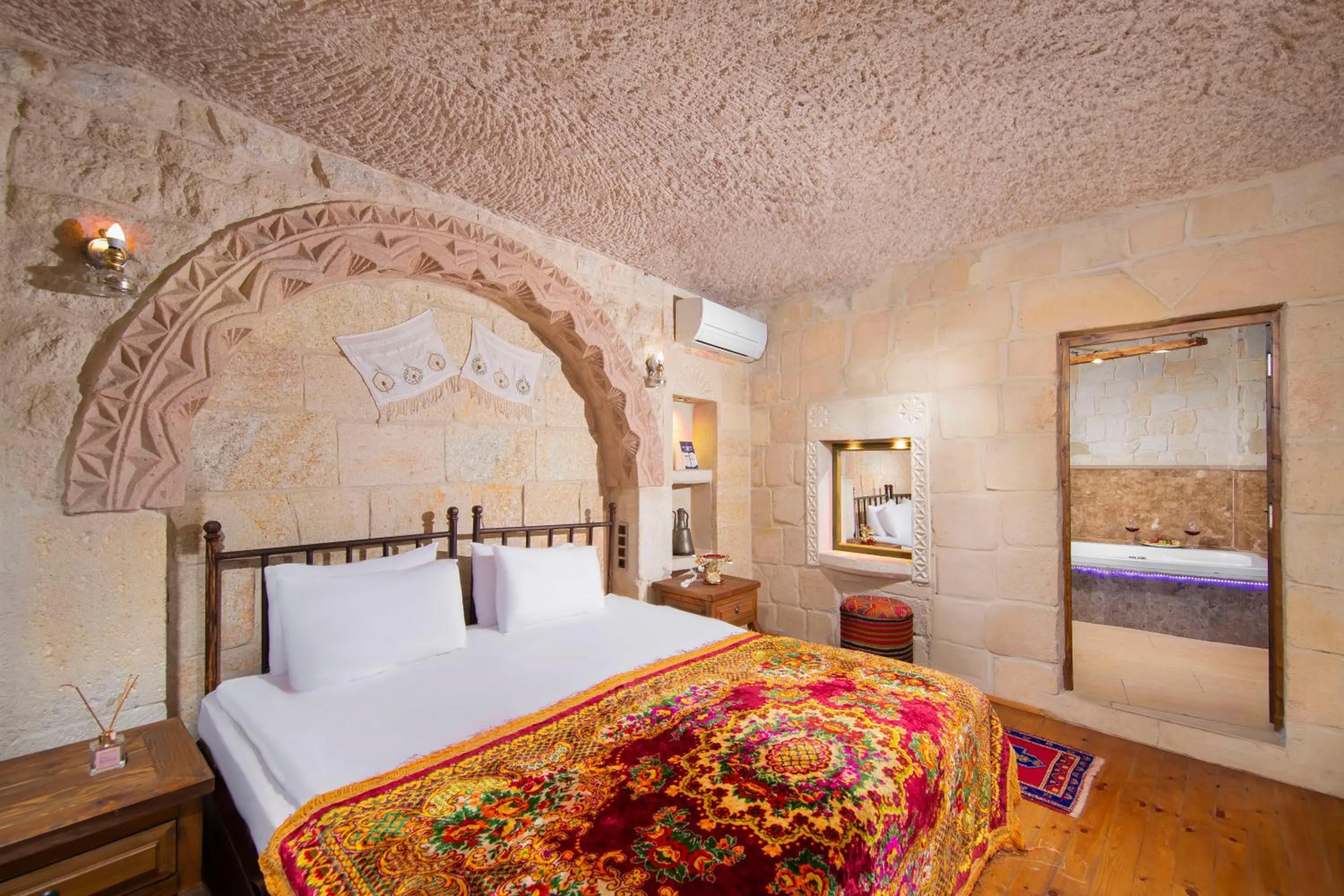 Bedroom, Bed in Aja Cappadocia Cave Hotel