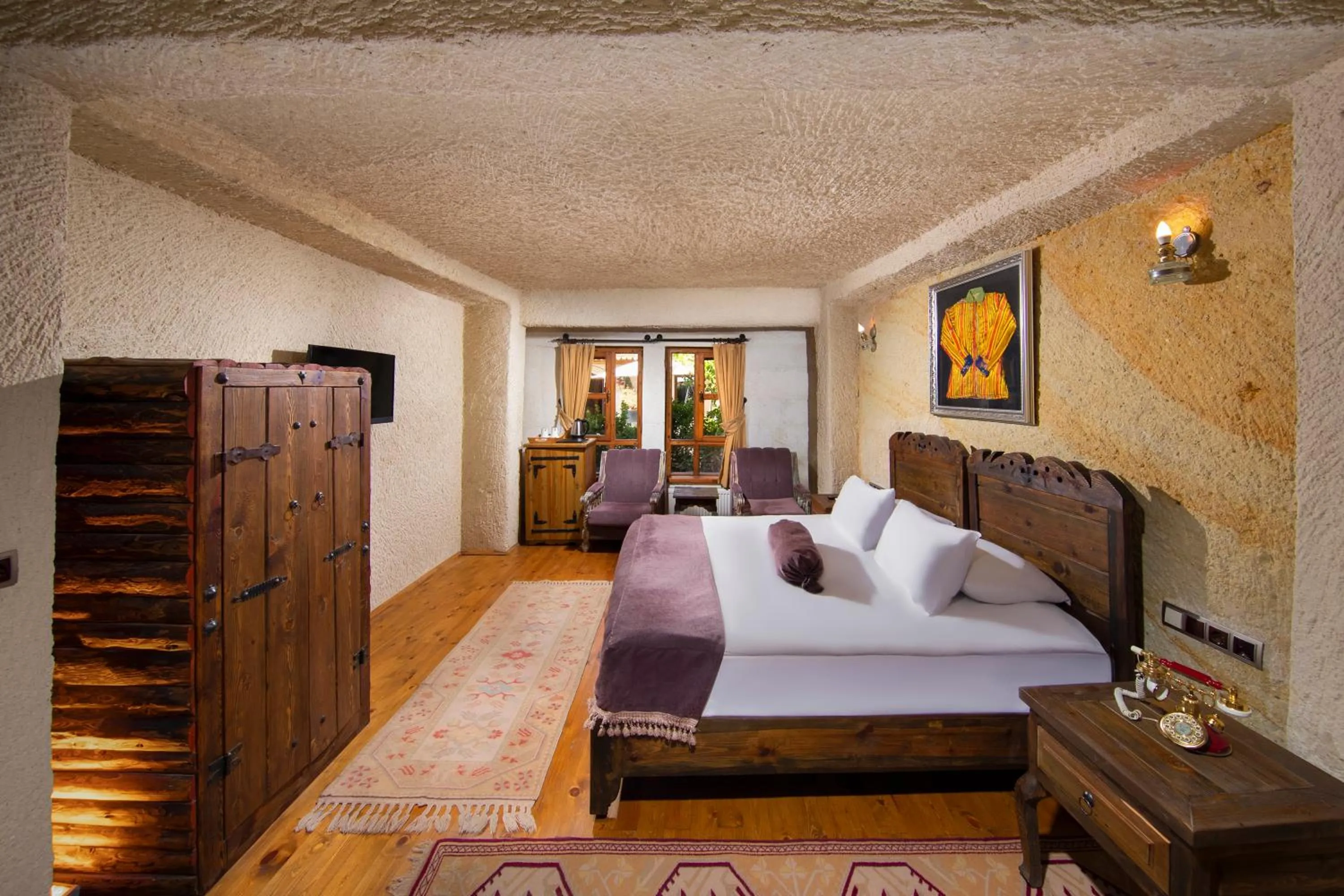 Photo of the whole room, Bed in Aja Cappadocia Cave Hotel