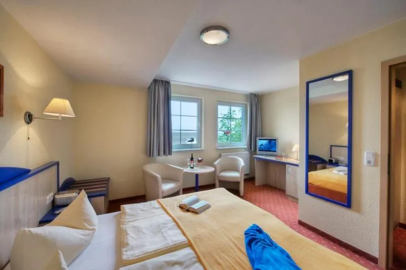 Bed in Seehotel Düne