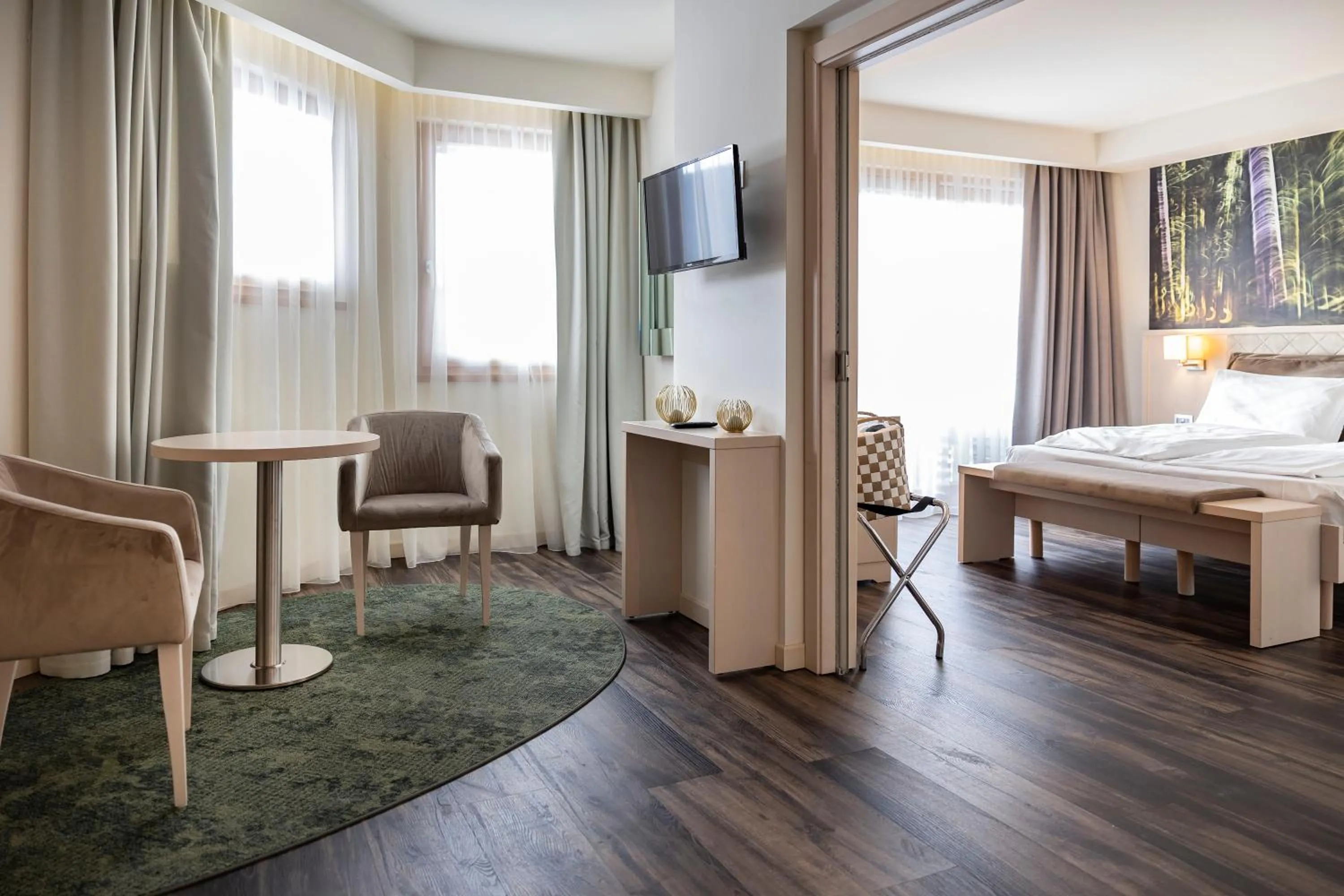 Living room, Bed in Blu Hotel Natura & Spa - Adults Only