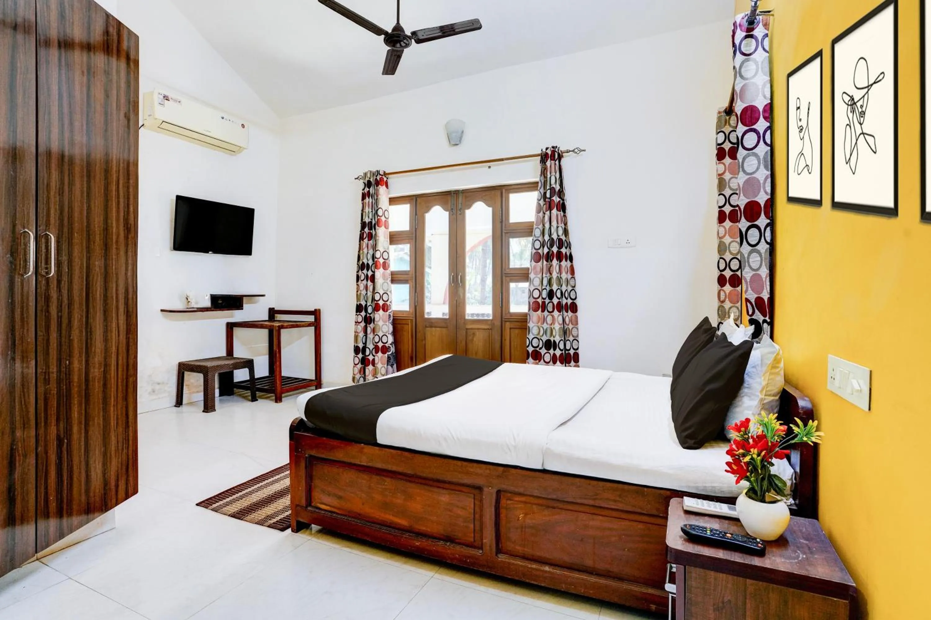Bedroom, Bed in Hotel O Benaulim Beach Goa