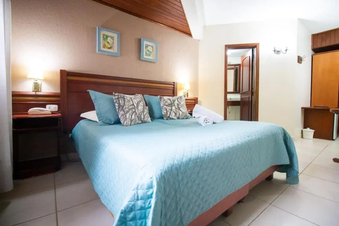 Bed in Hotel Pousada do Bosque Bed in Hotel Pousada do Bosque