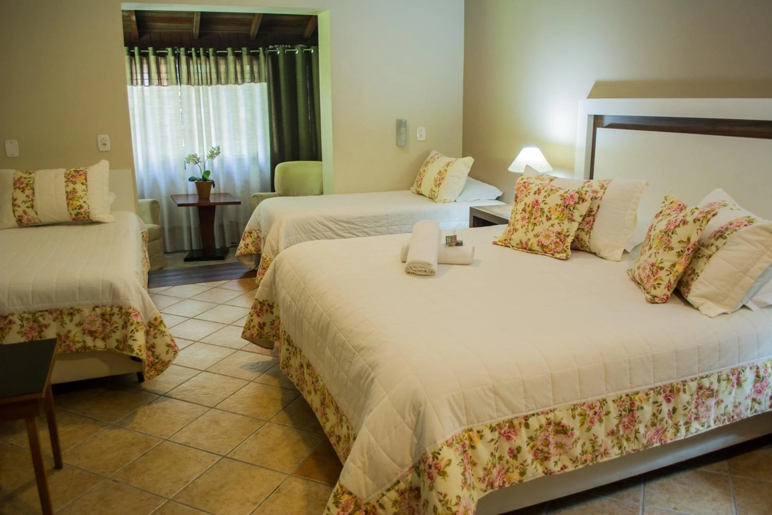 Bed in Hotel Pousada do Bosque