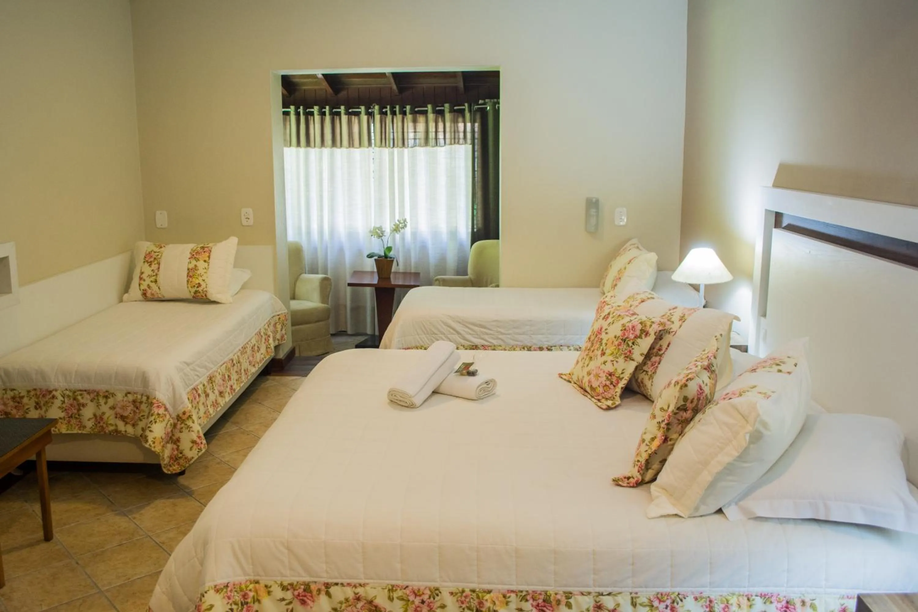 Bed in Hotel Pousada do Bosque