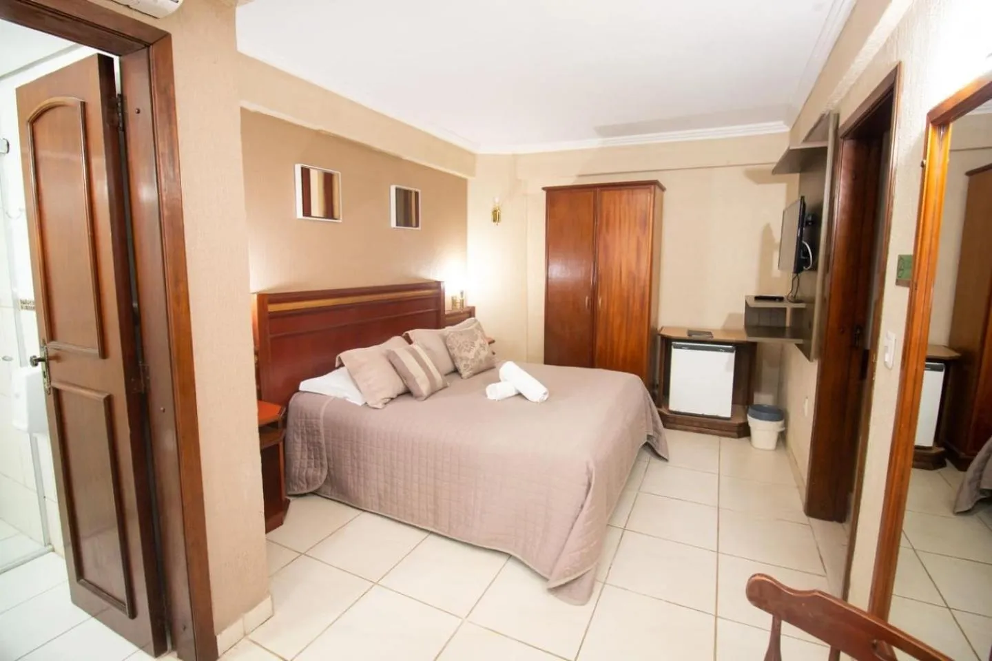 Bed in Hotel Pousada do Bosque