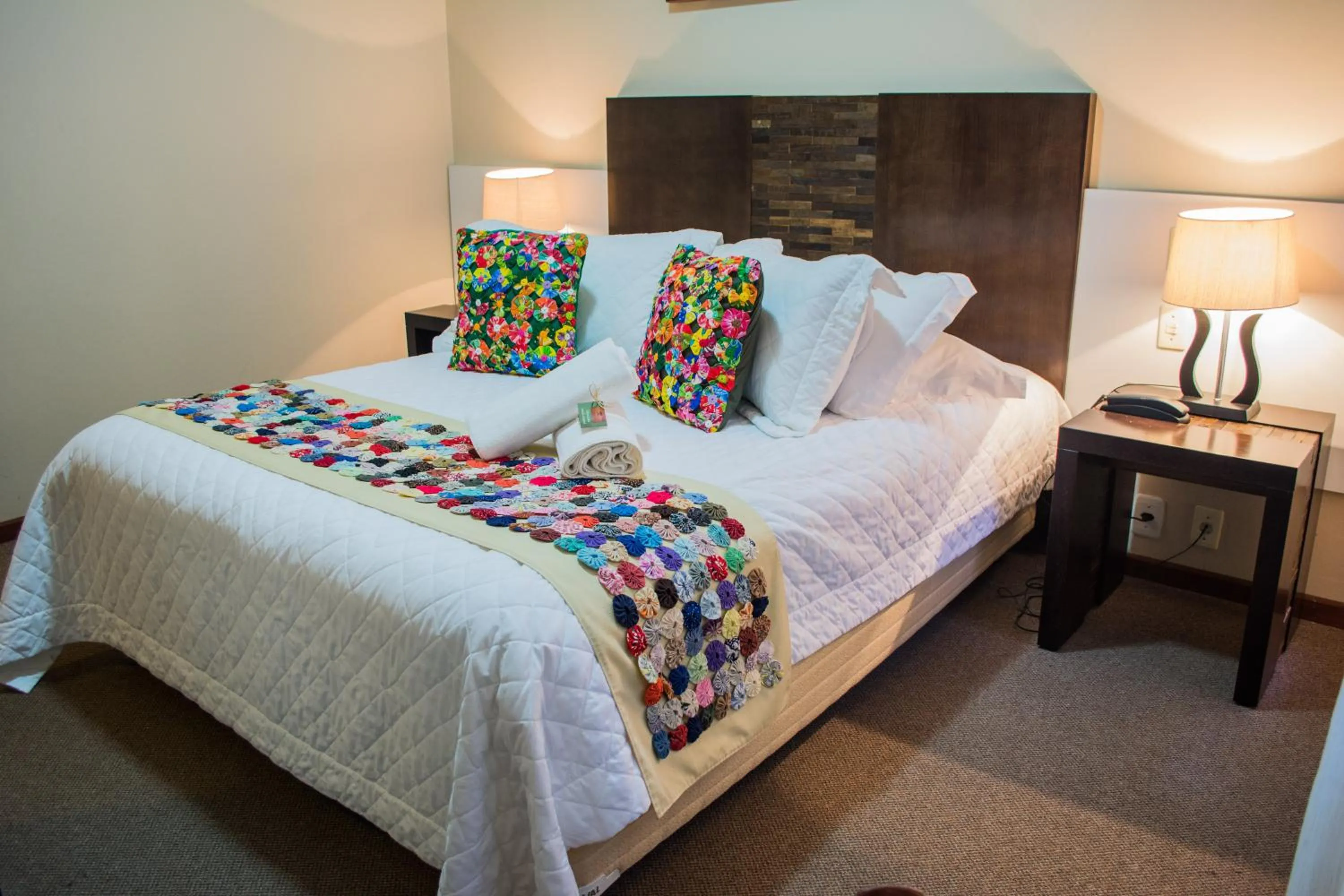 Bed in Hotel Pousada do Bosque