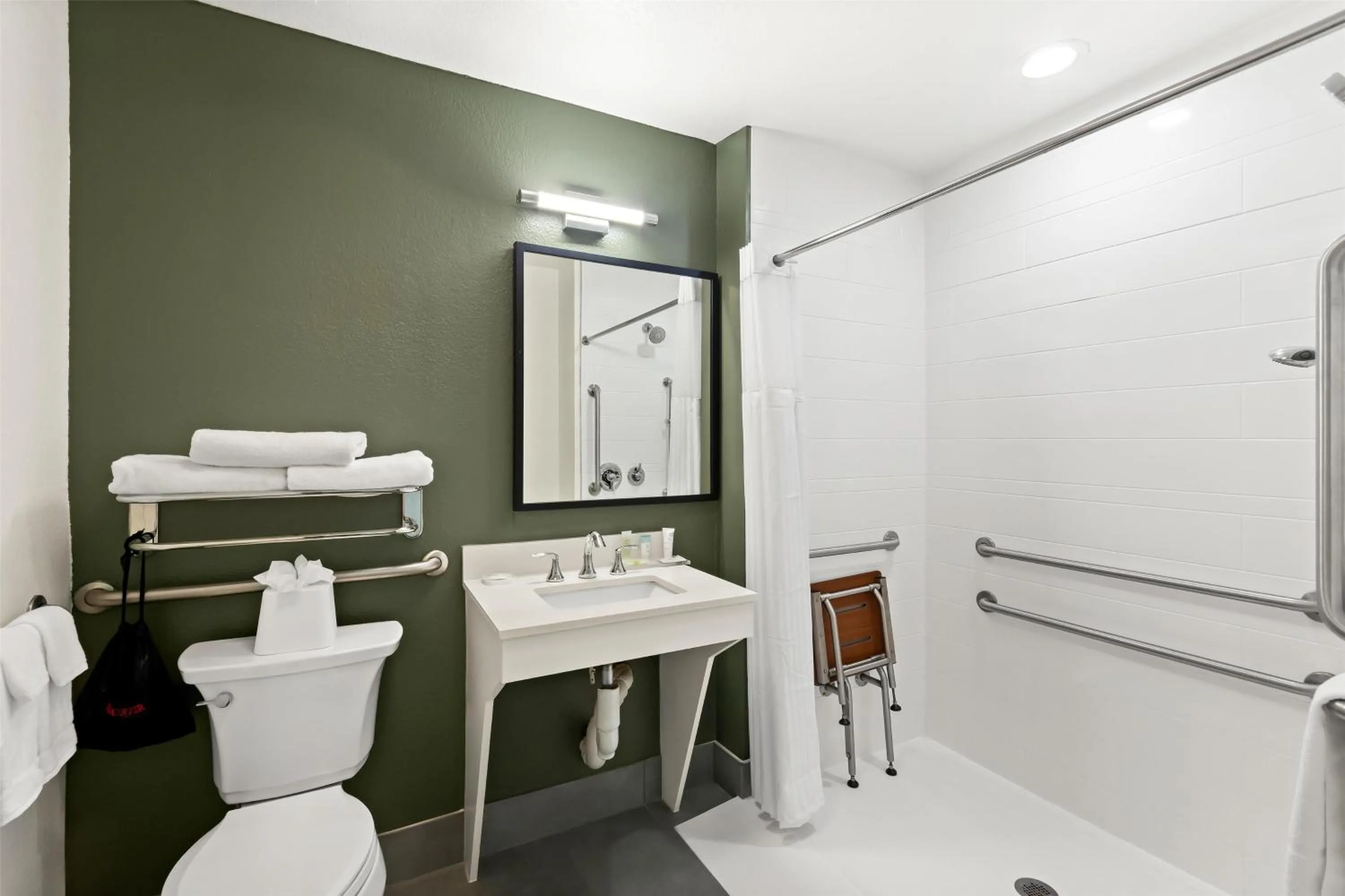 Bathroom in Spark by Hilton Panama City Beach