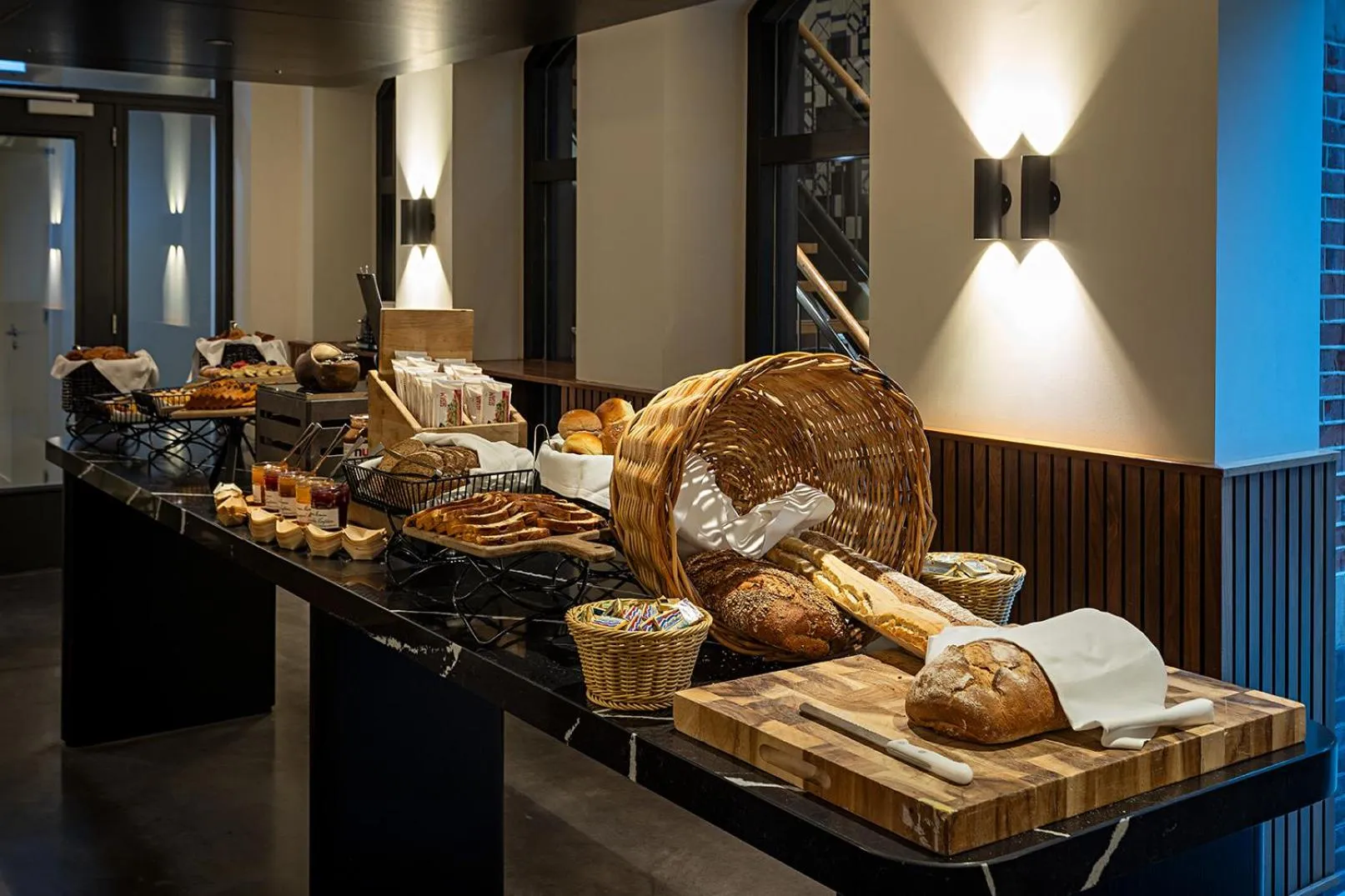 Buffet breakfast in Pestana Amsterdam Riverside