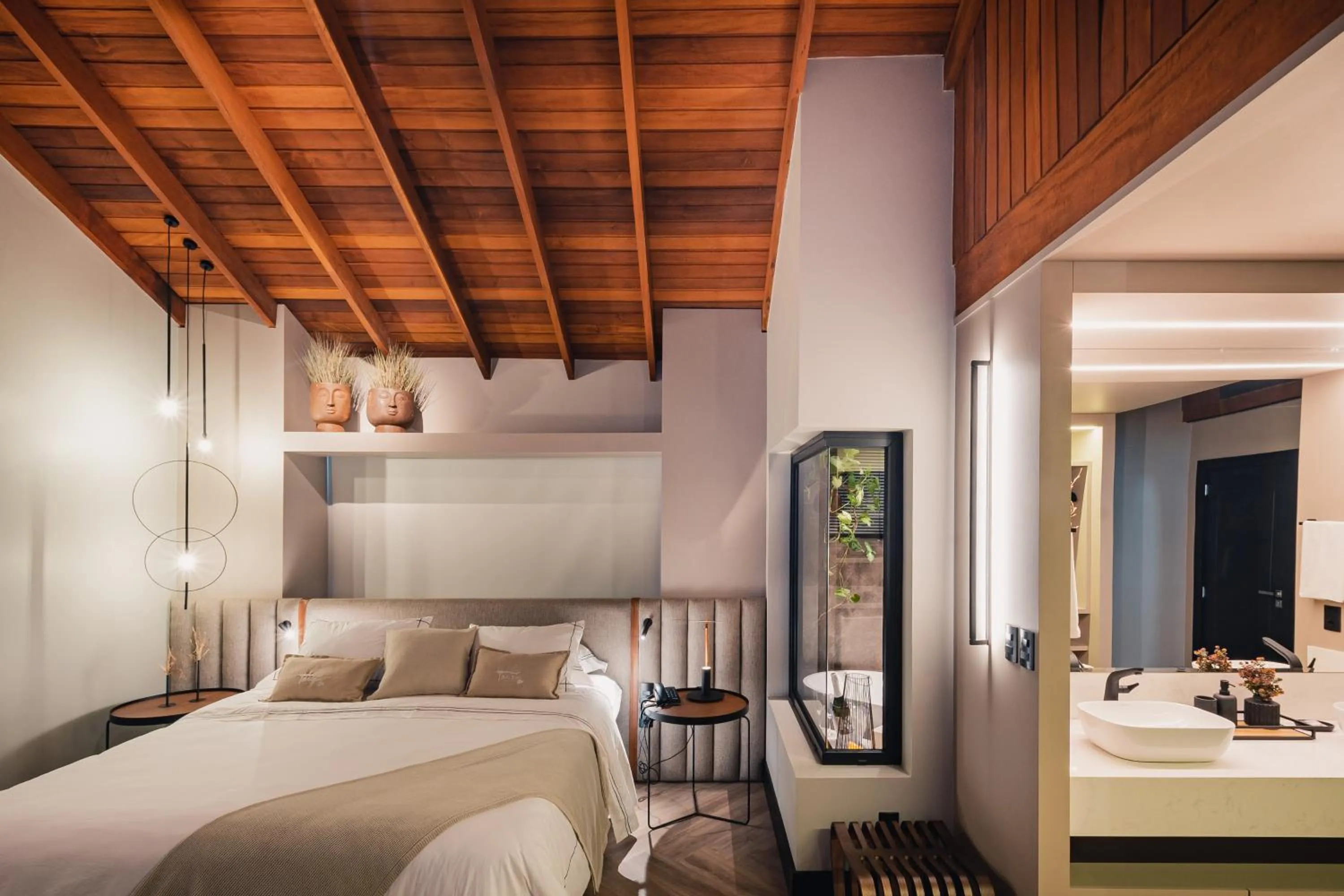 Bed in Pousada Bella Terra