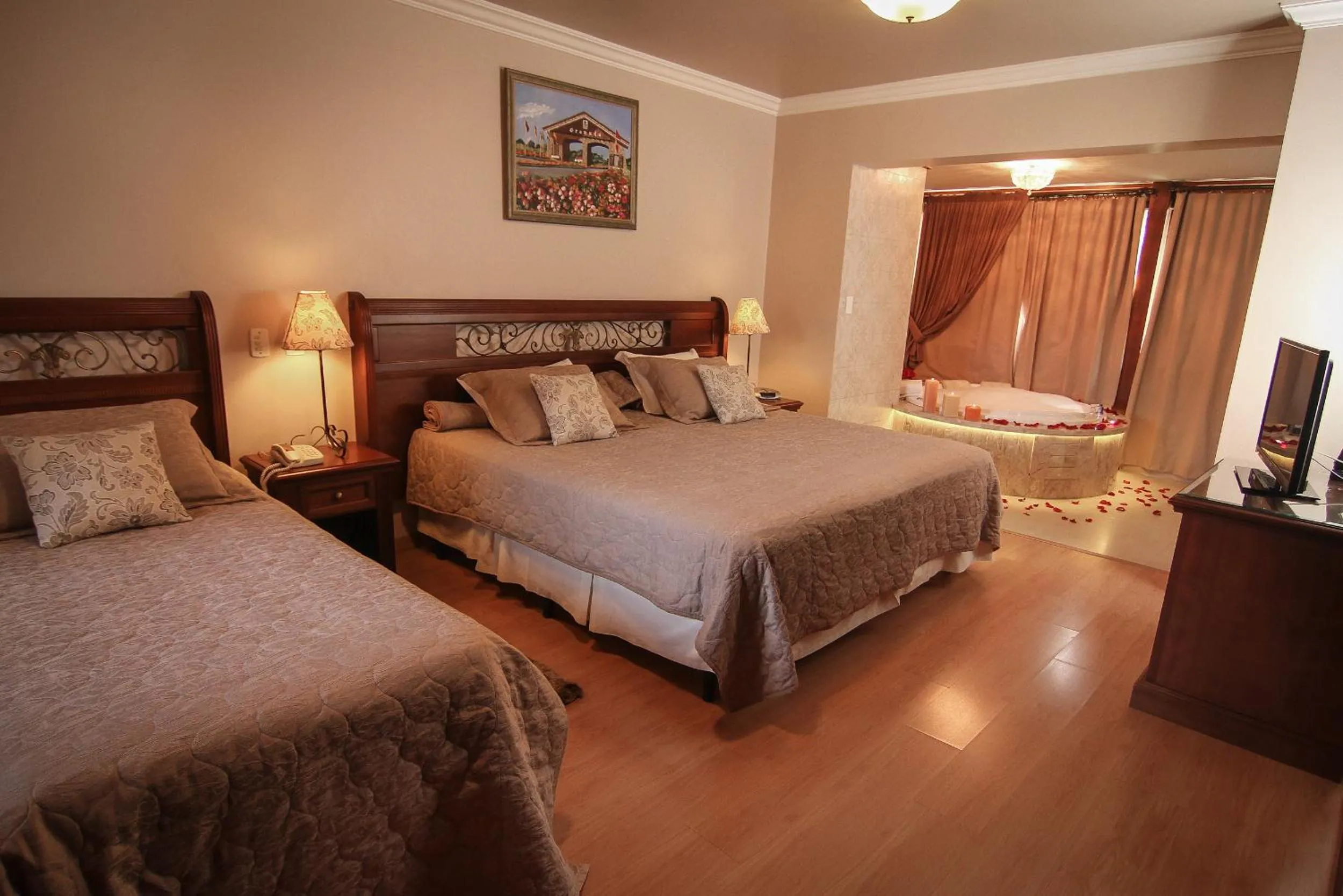 Bed in Pousada Bella Terra