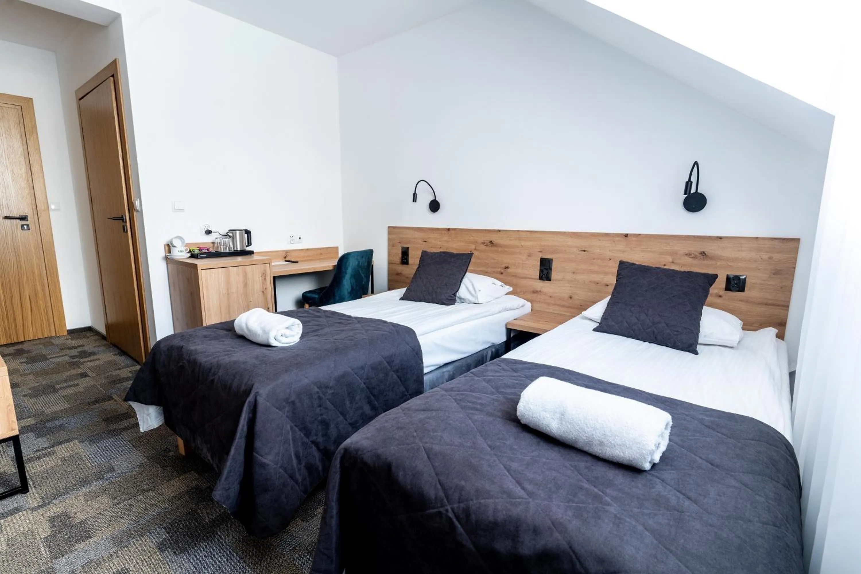 Bed in Hotel Ukiel Wellness & SPA