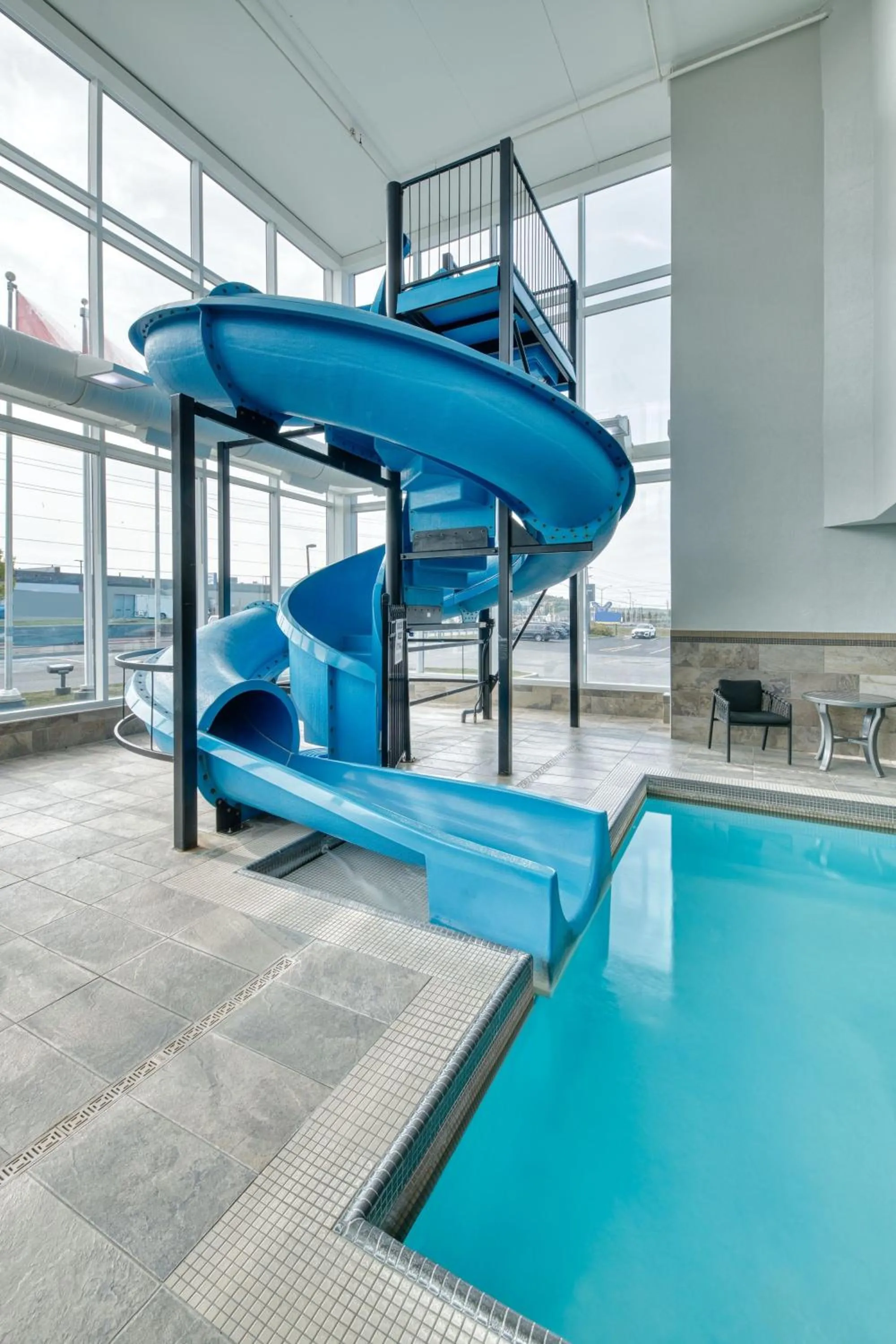 Swimming pool in TownePlace Suites by Marriott Sudbury