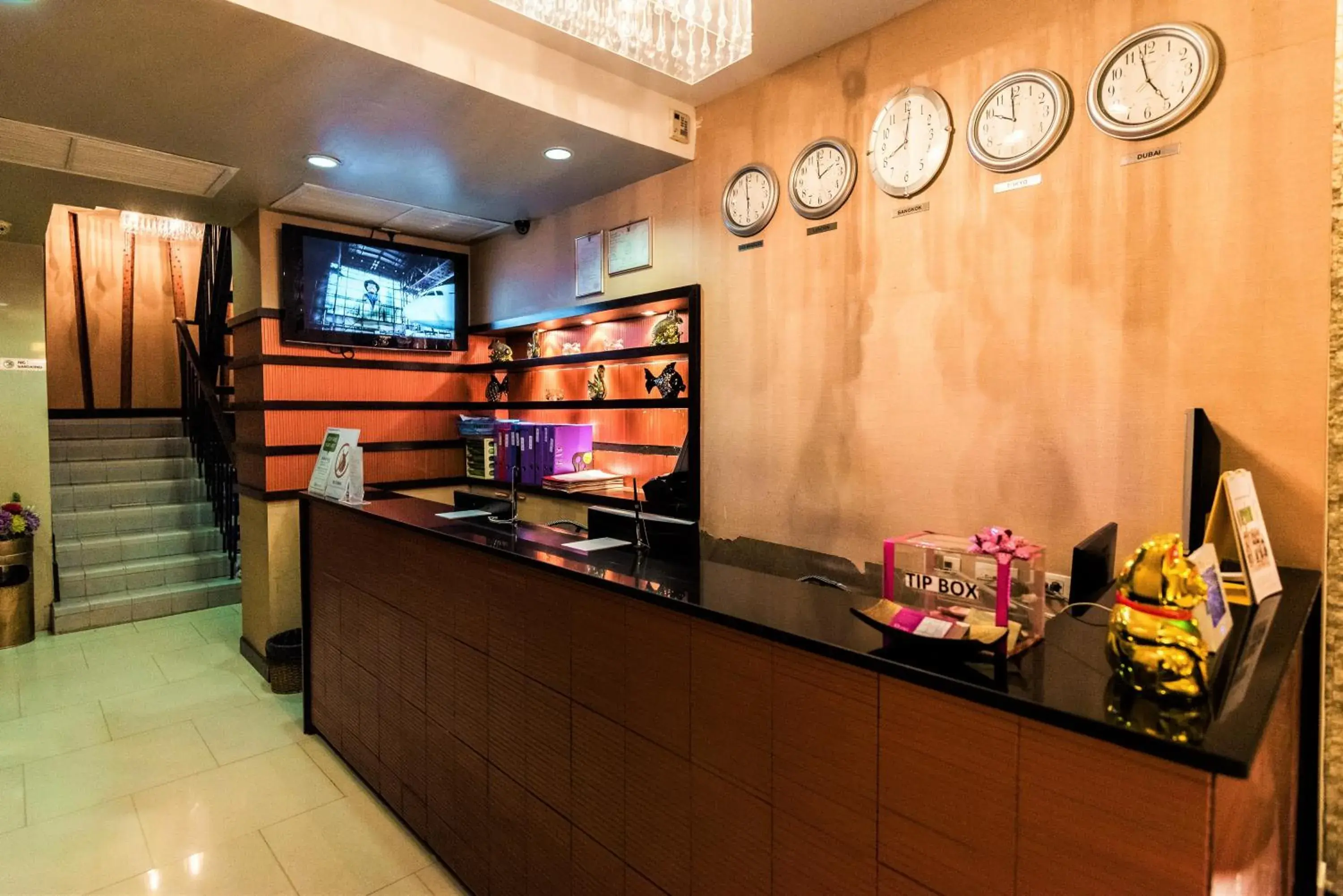 Lobby or reception in Bally Suite Silom Lobby or reception in Bally Suite Silom