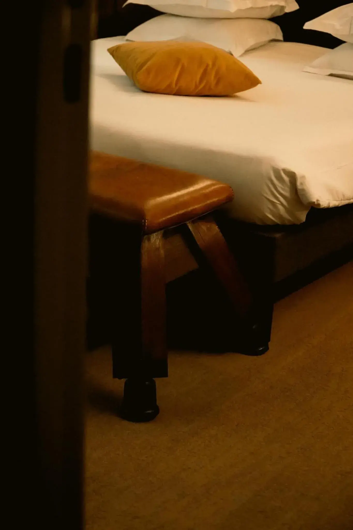 Bed in Hôtel La Nouvelle République & Hammam Bed in Hôtel La Nouvelle République & Hammam