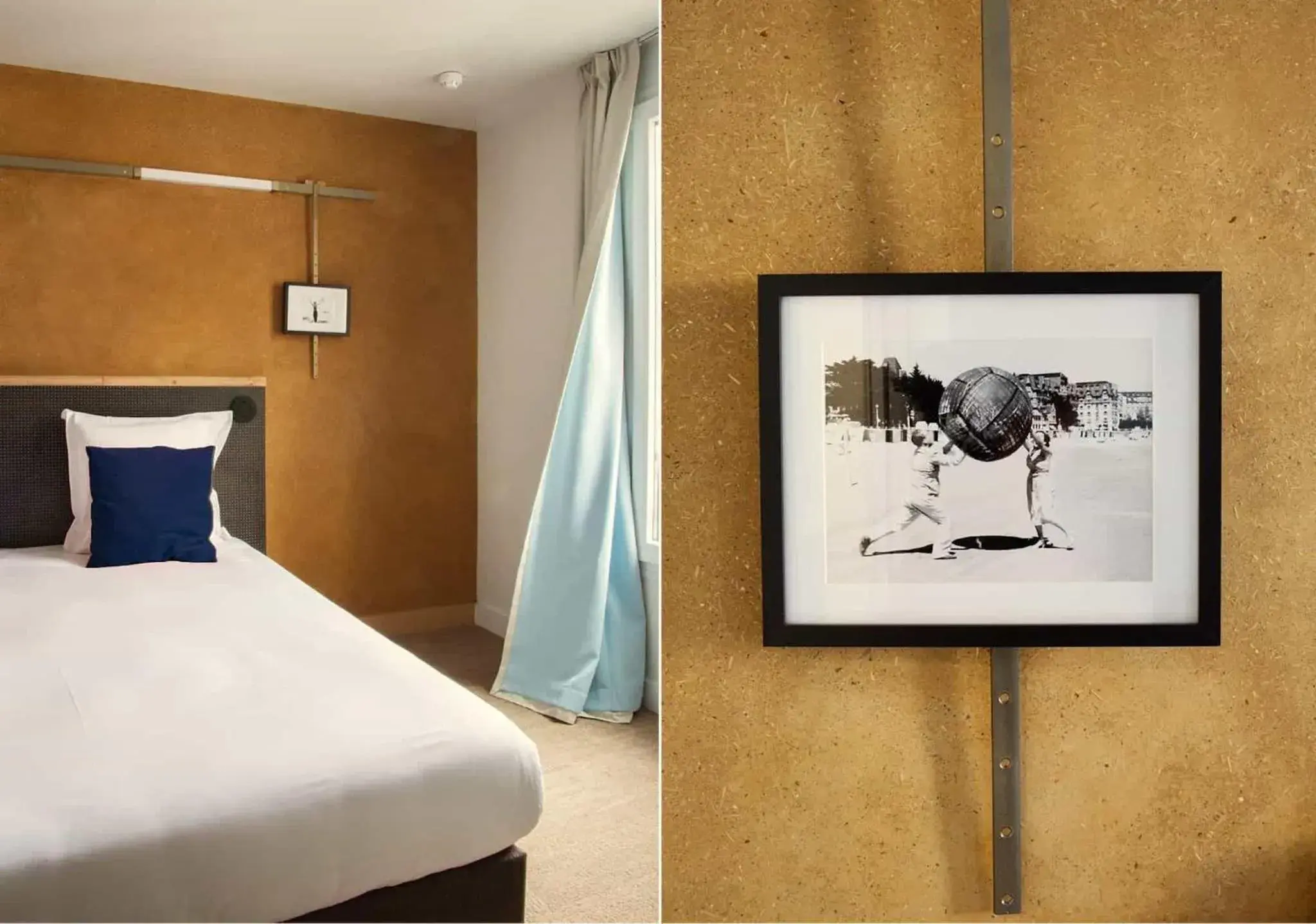 Bed in Hôtel La Nouvelle République & Hammam Bed in Hôtel La Nouvelle République & Hammam