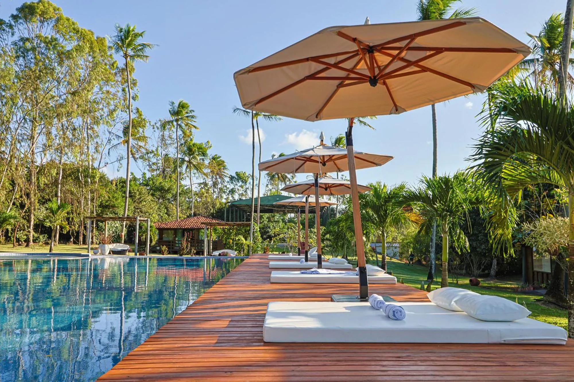 Pool view in Eco Luar Boutique Hotel