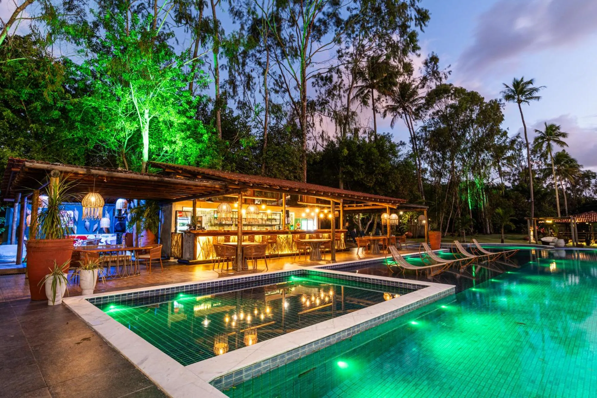 Pool view in Eco Luar Boutique Hotel