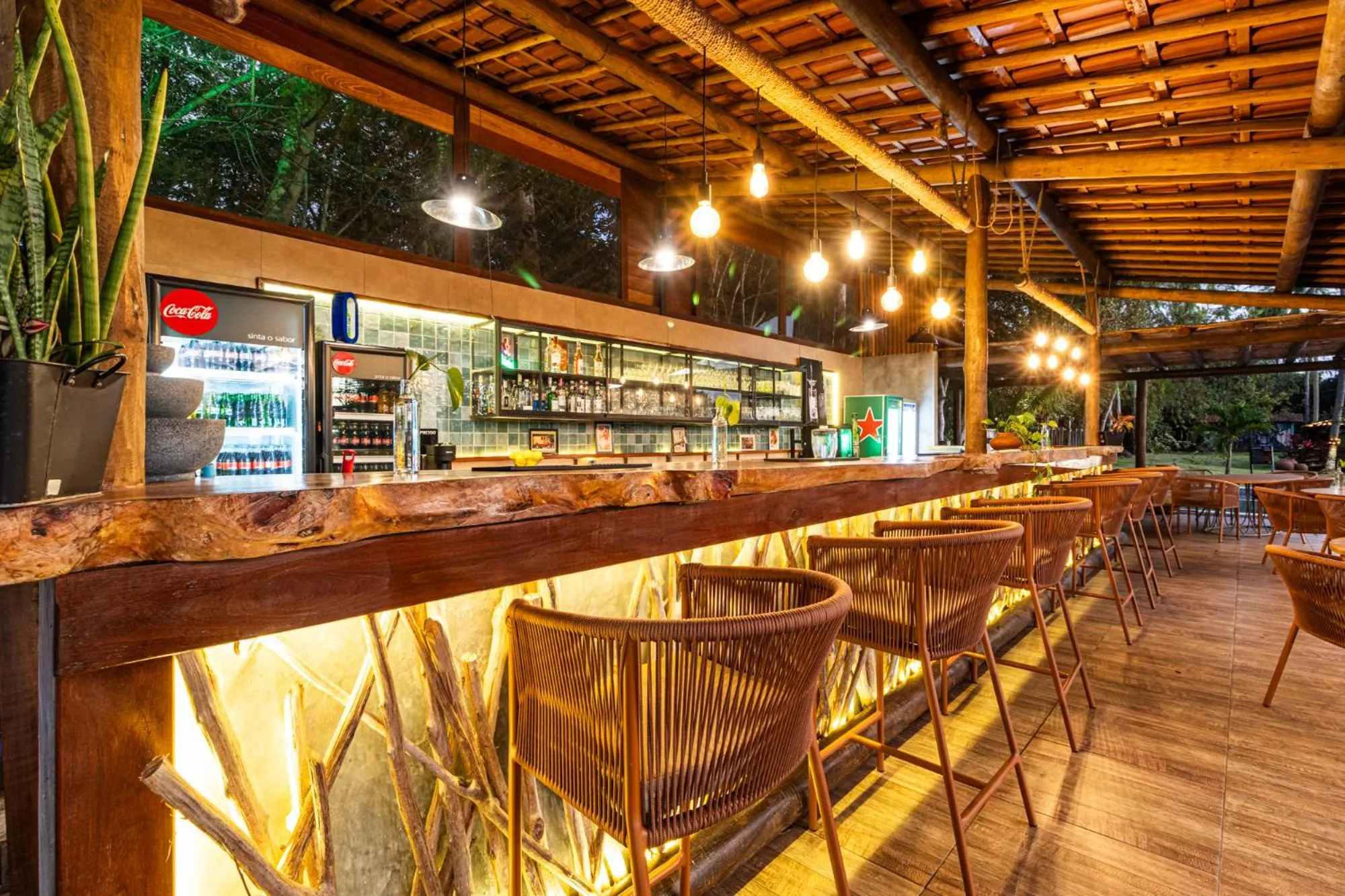 Lounge or bar in Eco Luar Boutique Hotel