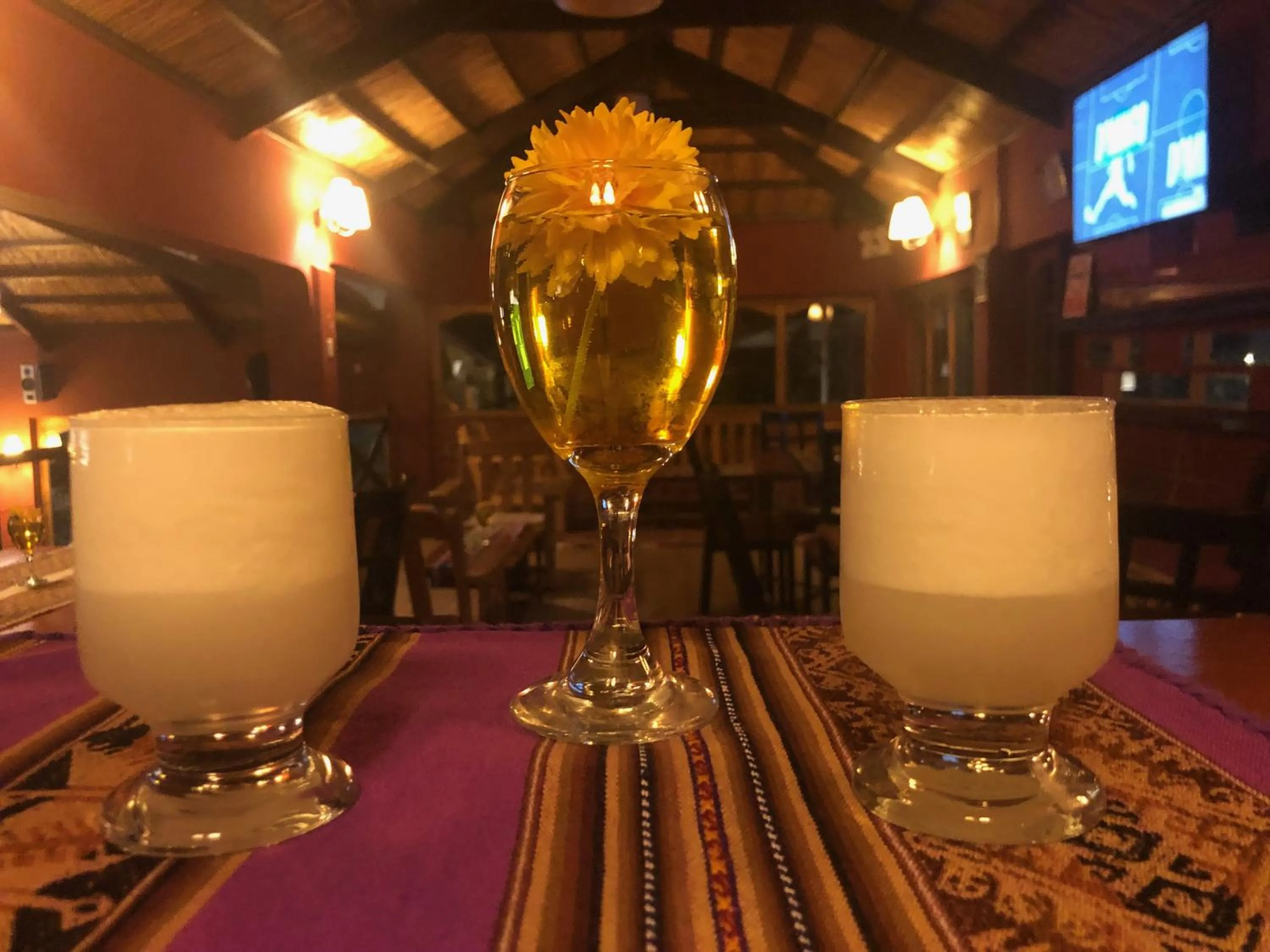 Alcoholic drinks in Hotel Pisonay Pueblo