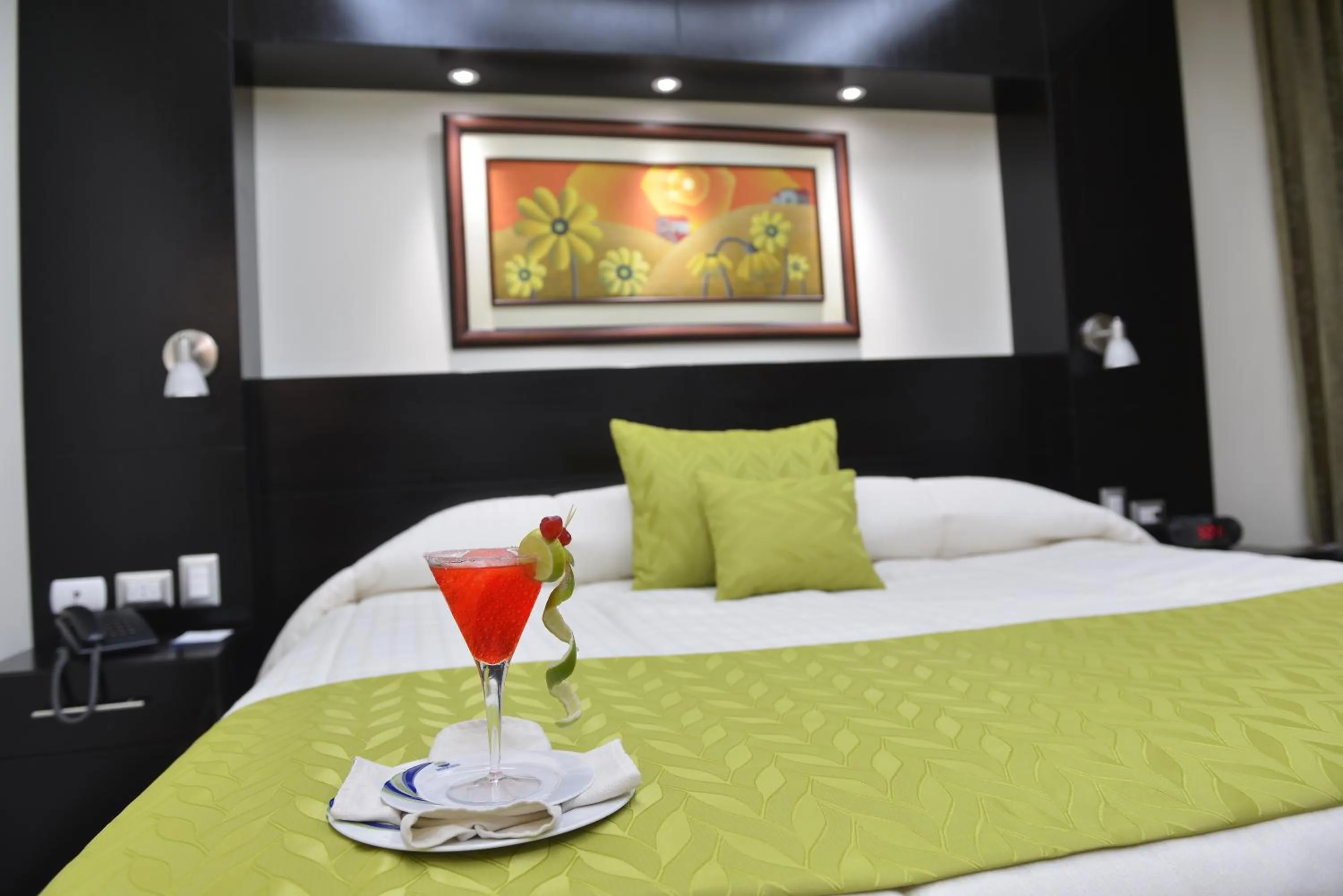 Decorative detail, Bed in Hotel Ramada