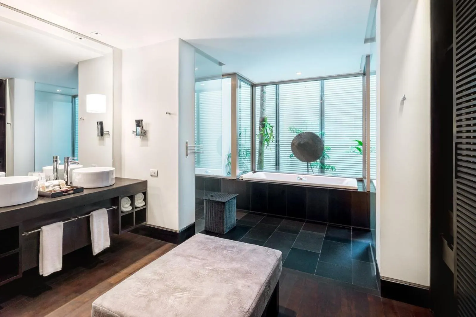 Bathroom, Bed in Twinpalms Surin Beach Phuket