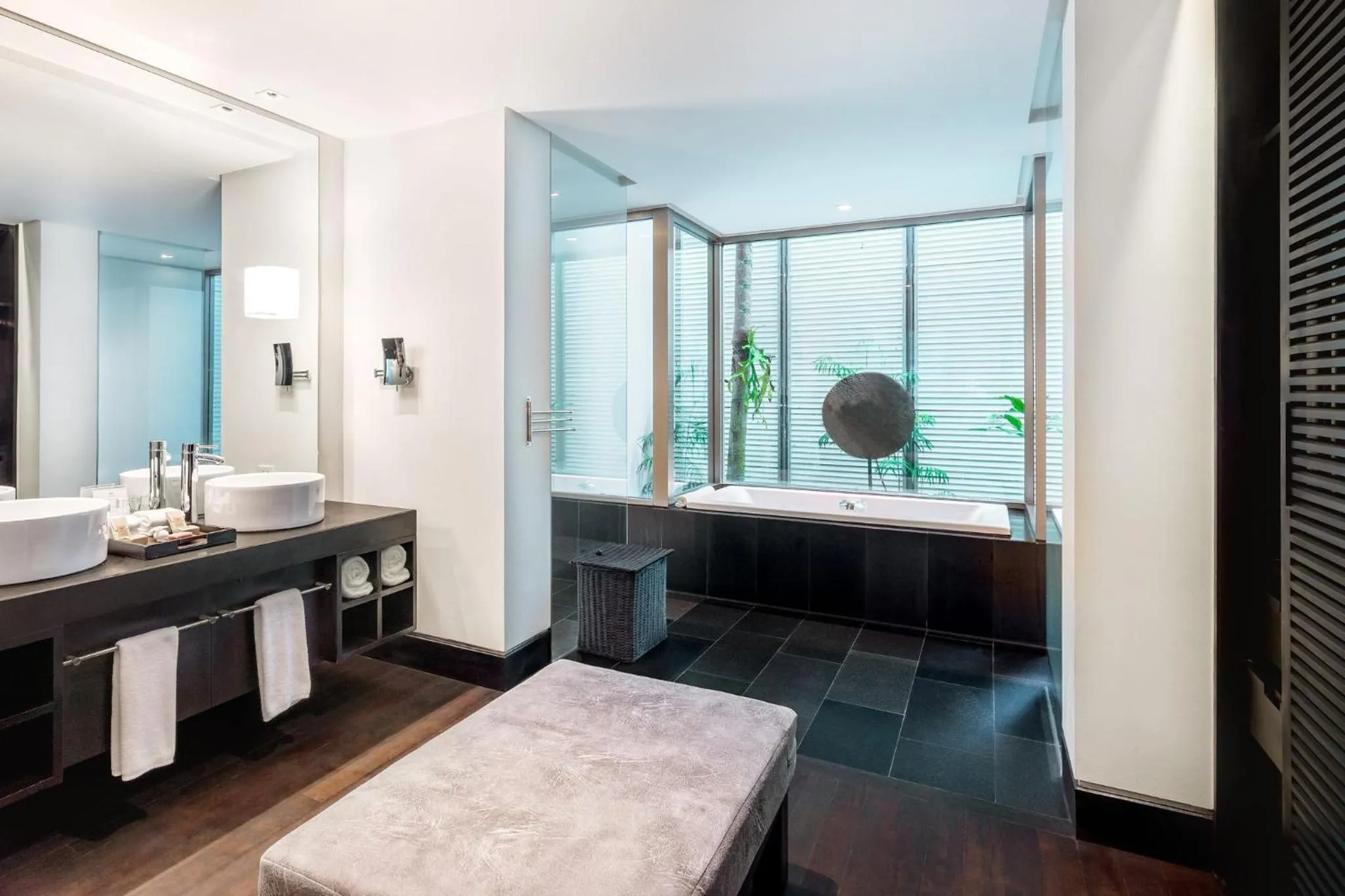 Bathroom, Bed in Twinpalms Surin Beach Phuket