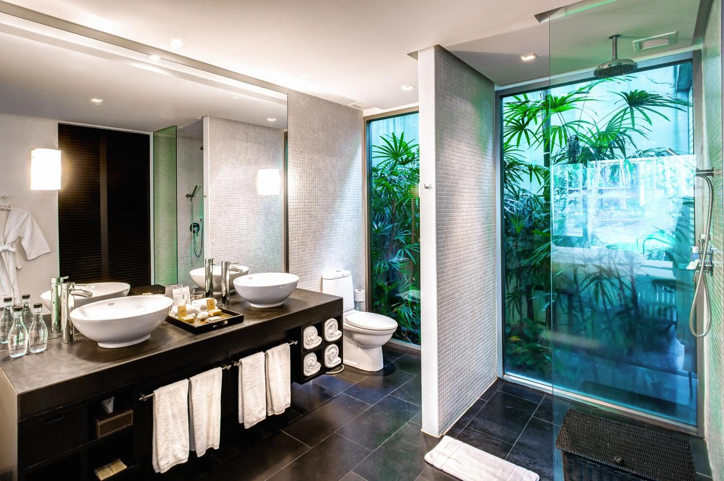 Shower in Twinpalms Surin Beach Phuket