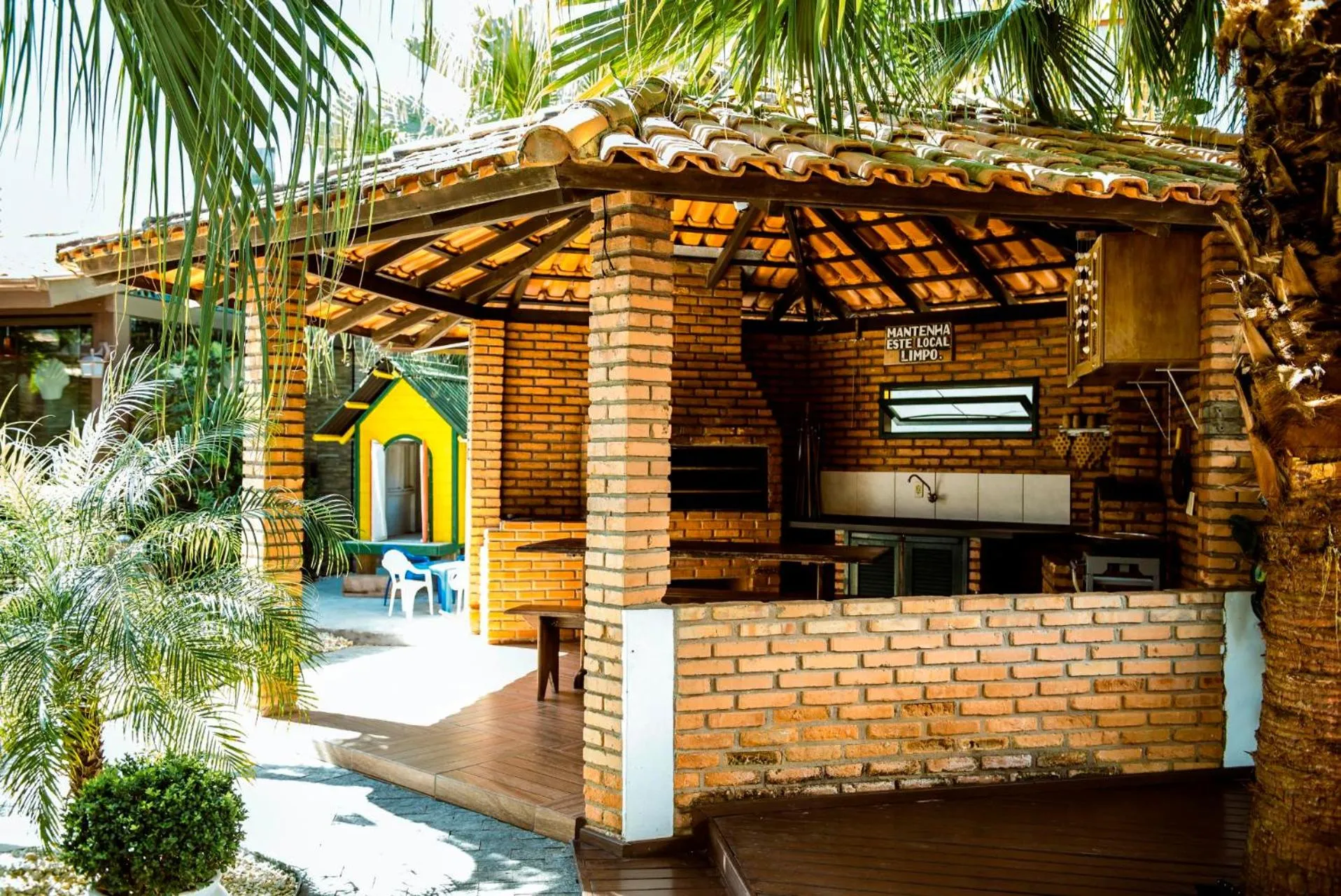 BBQ facilities in Pousada Maré Mansa