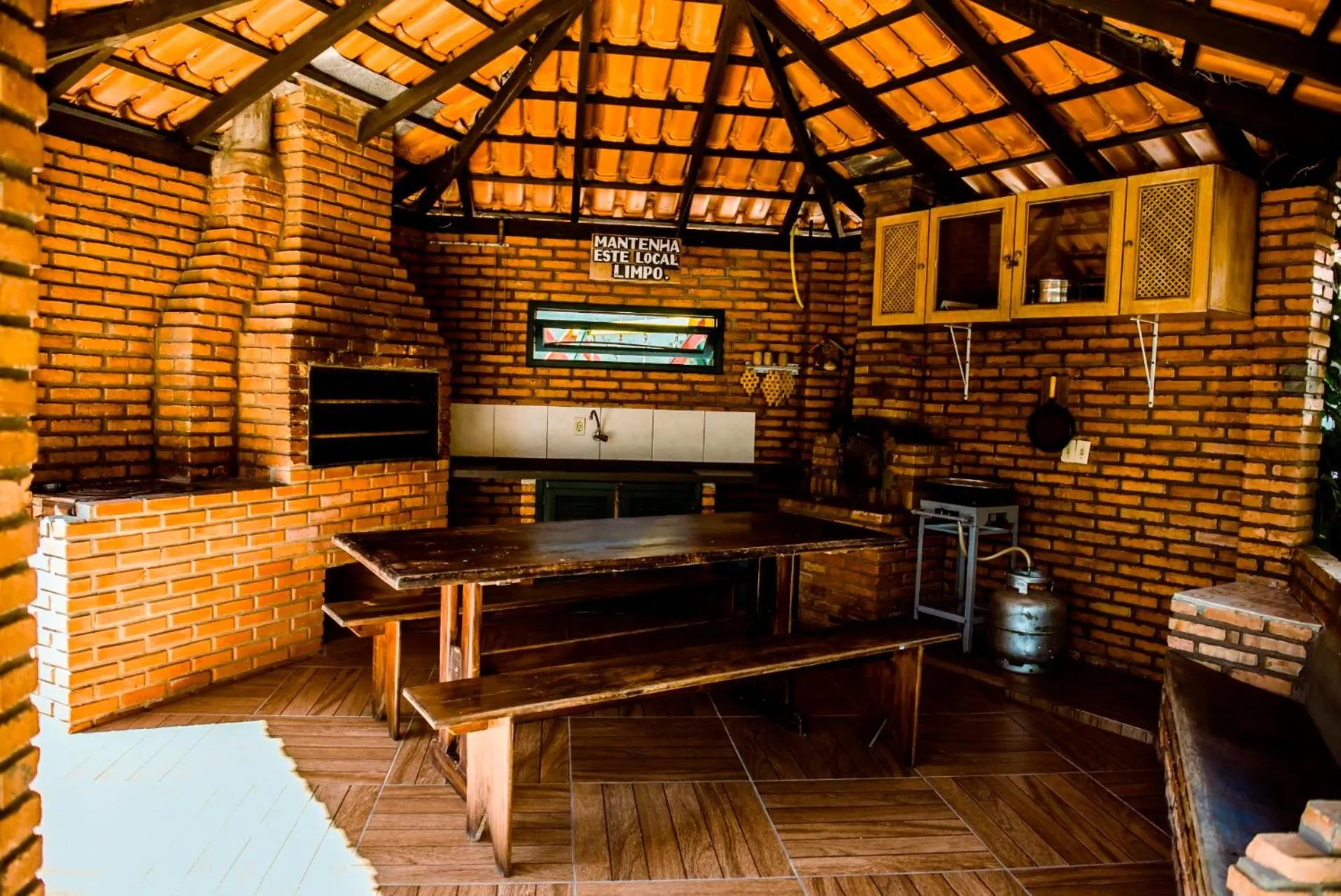 BBQ facilities in Pousada Maré Mansa