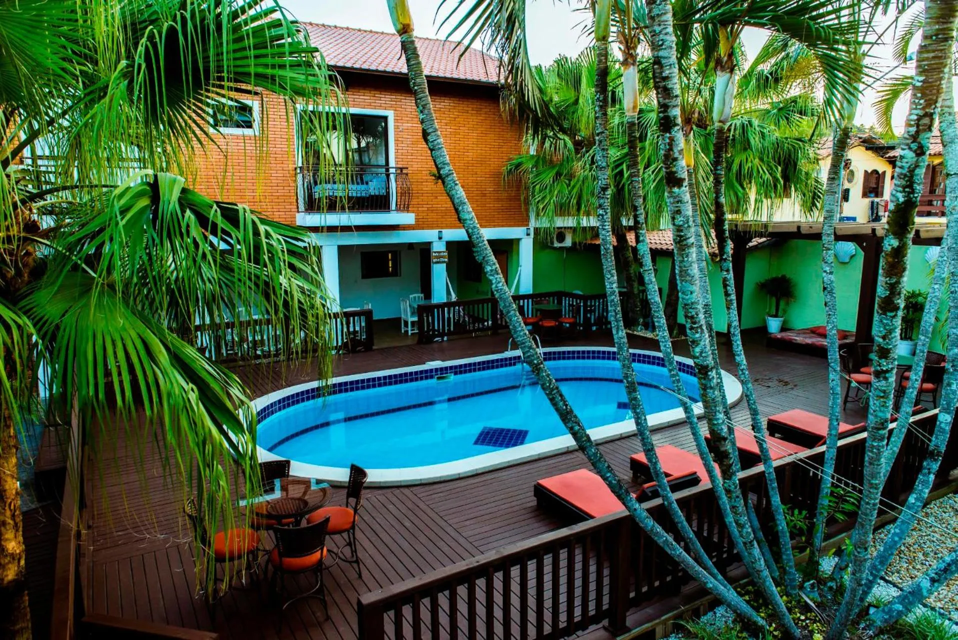 Pool view in Pousada Maré Mansa