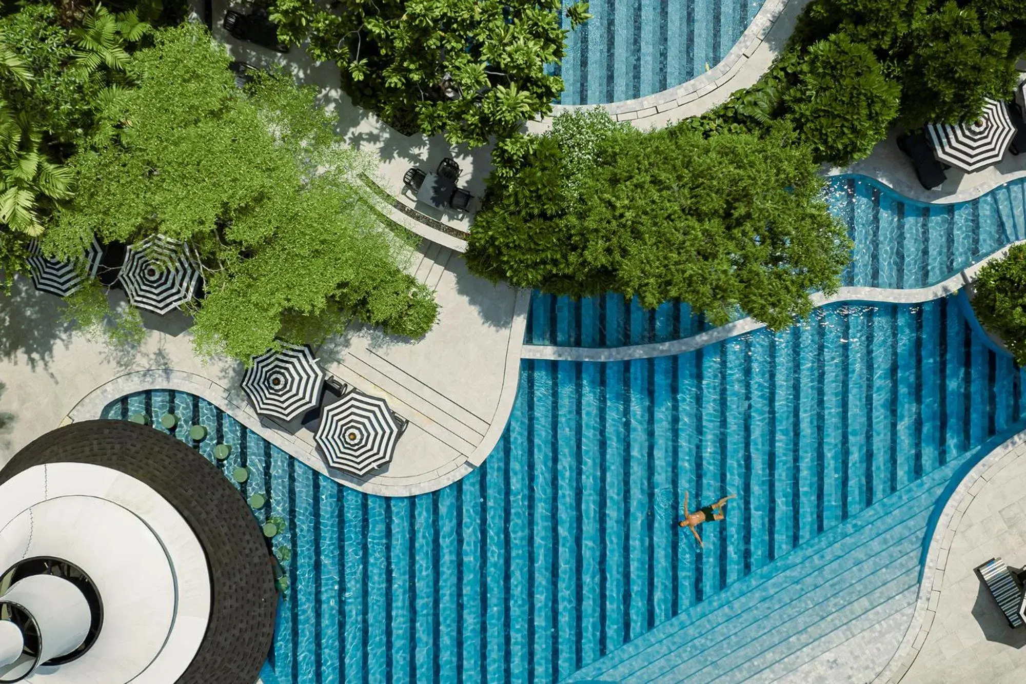 Pool view in The Royal Paradise Hotel & Spa - SHA Extra Plus Pool view in The Royal Paradise Hotel & Spa - SHA Extra Plus