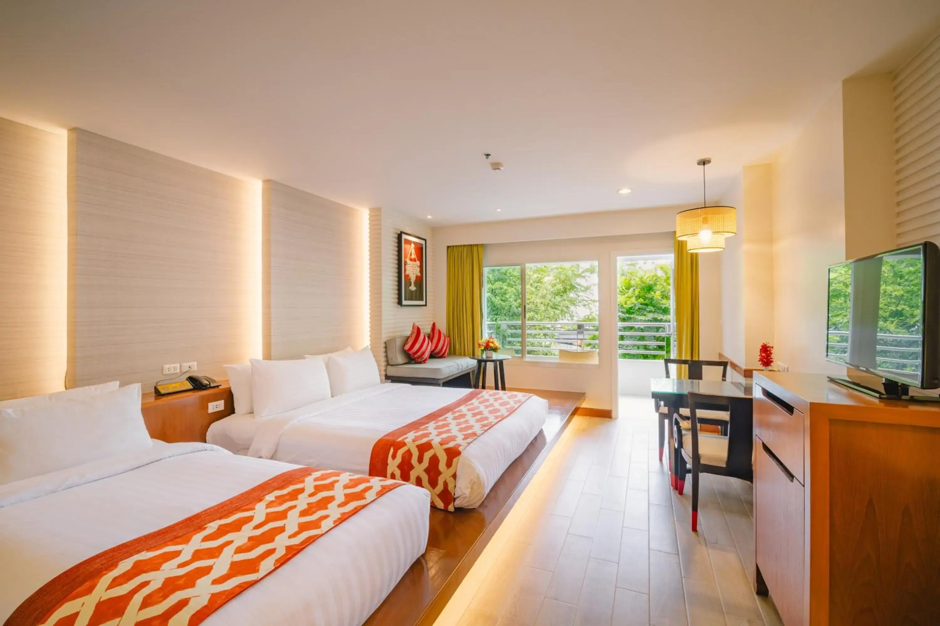 Bed in The Royal Paradise Hotel & Spa - SHA Extra Plus Bed in The Royal Paradise Hotel & Spa - SHA Extra Plus