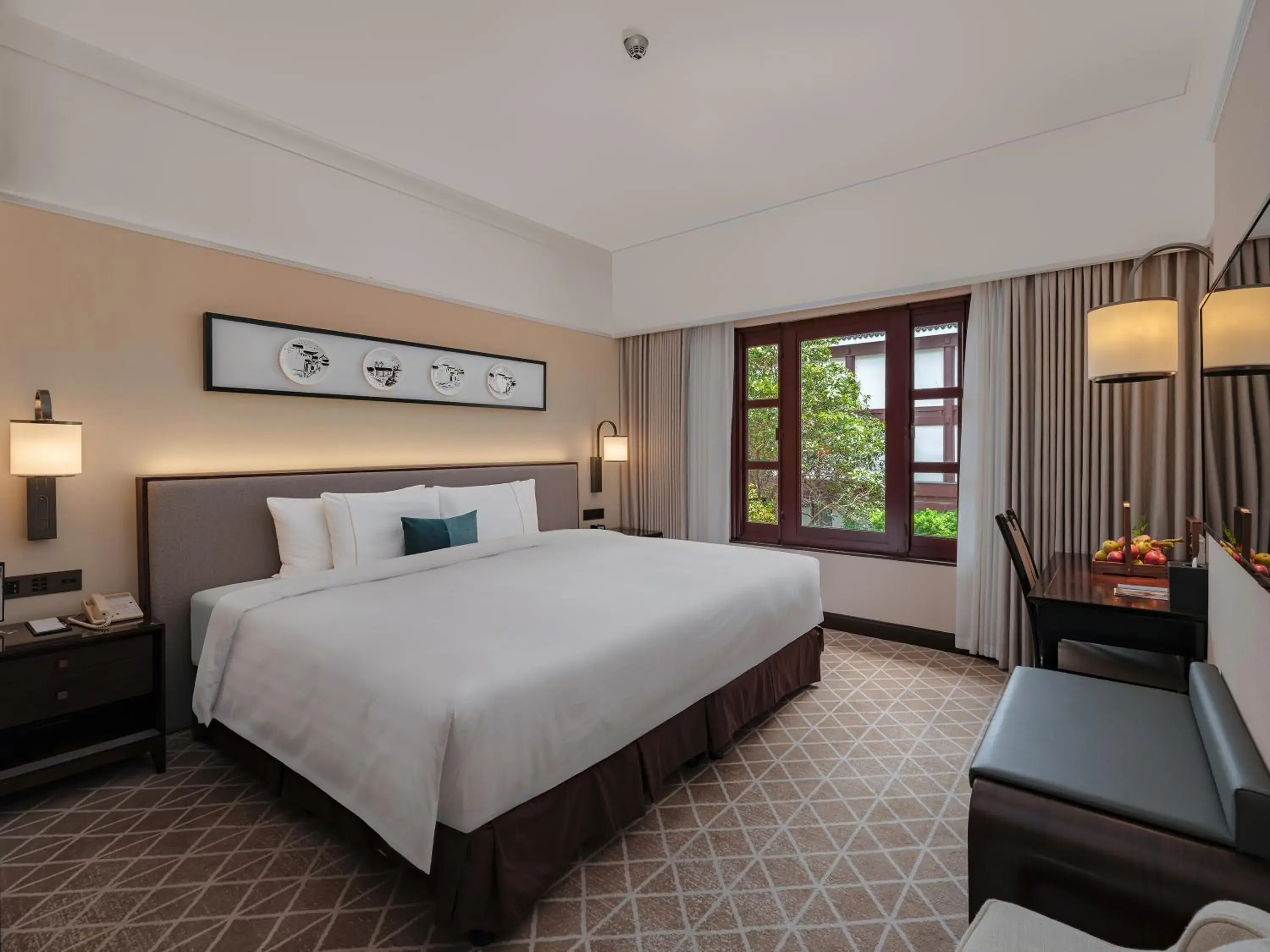 Bedroom, Bed in Pan Pacific Suzhou -Including unlimited access to the 4A-level Panmen Scenic Area Bedroom, Bed in Pan Pacific Suzhou -Including unlimited access to the 4A-level Panmen Scenic Area
