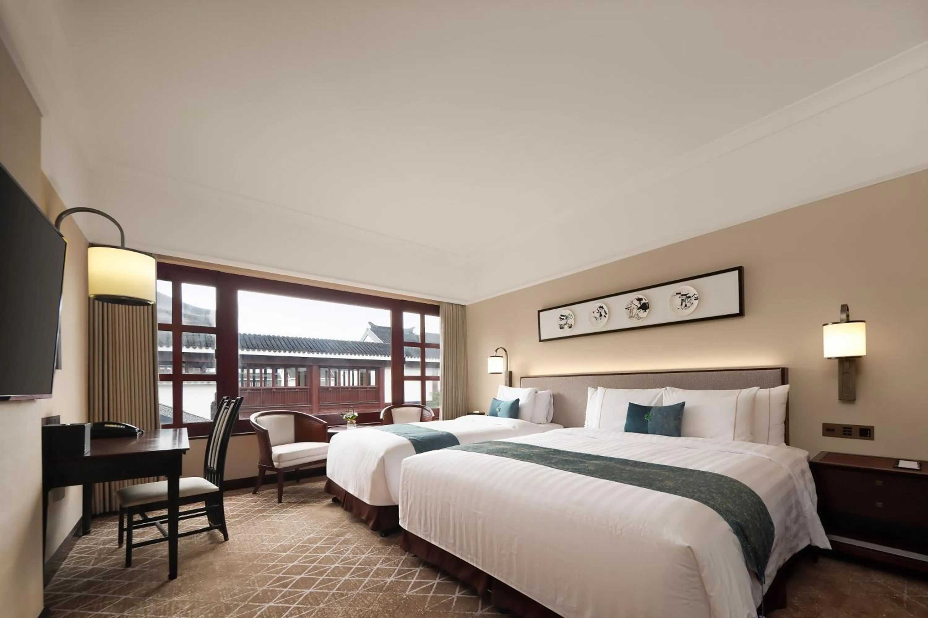 Bed in Pan Pacific Suzhou -Including unlimited access to the 4A-level Panmen Scenic Area