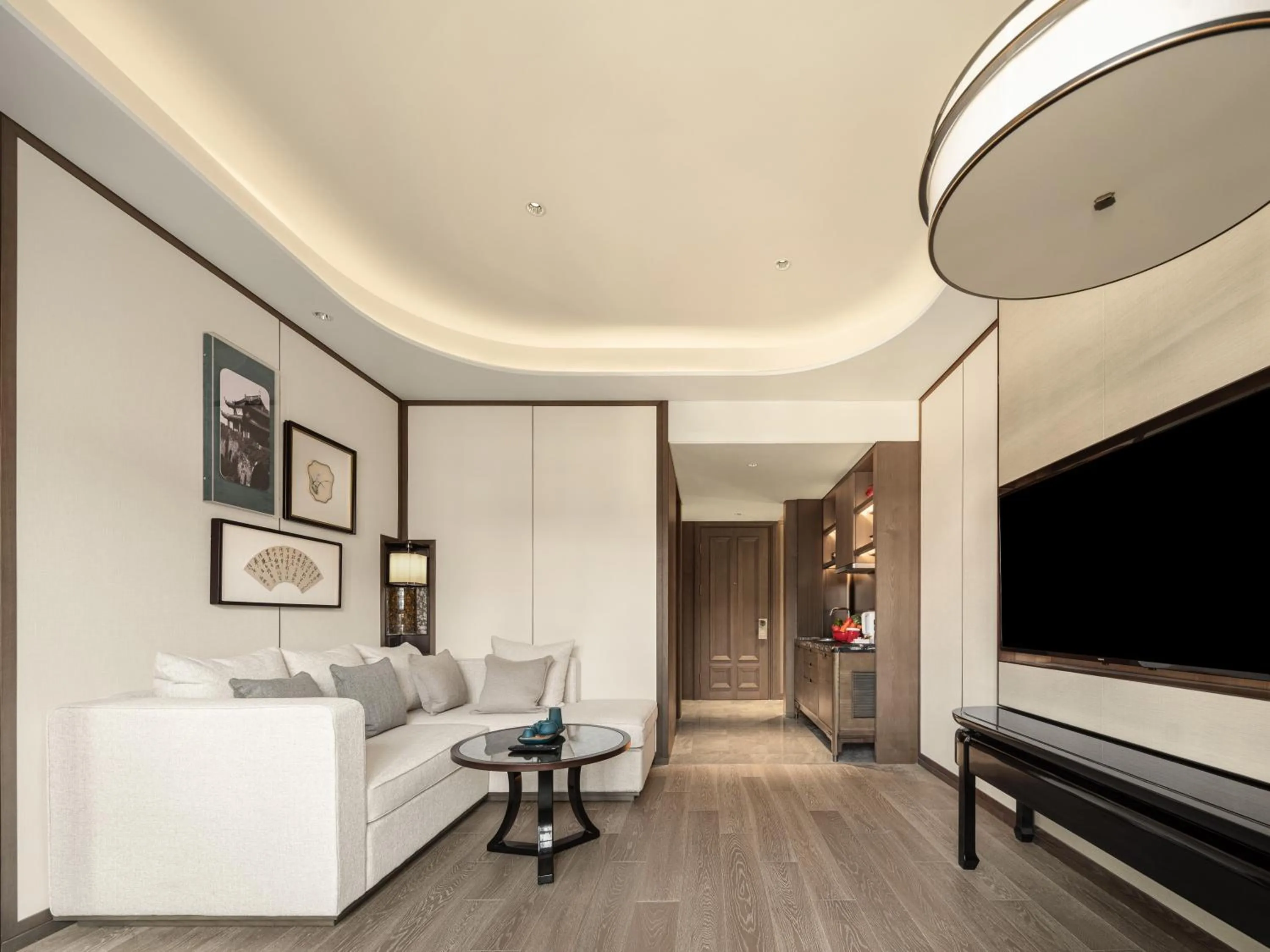 Kitchen or kitchenette in Pan Pacific Suzhou -Including unlimited access to the 4A-level Panmen Scenic Area