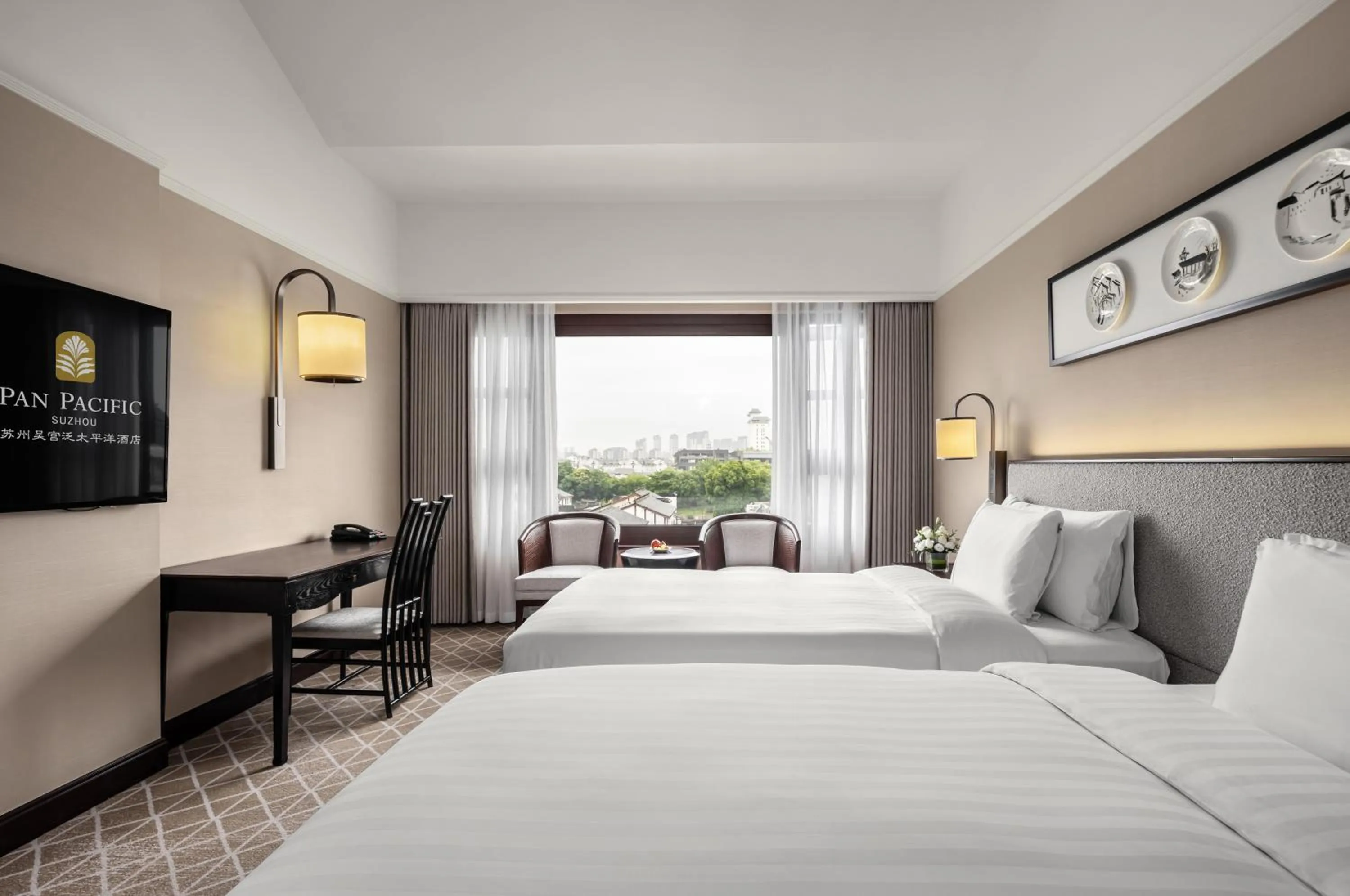 Bed in Pan Pacific Suzhou -Including unlimited access to the 4A-level Panmen Scenic Area