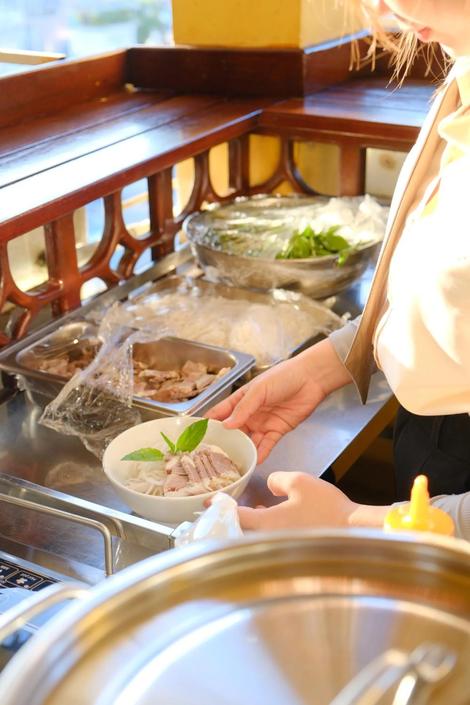 Breakfast in Duc Vuong Saigon Hotel - Bui Vien