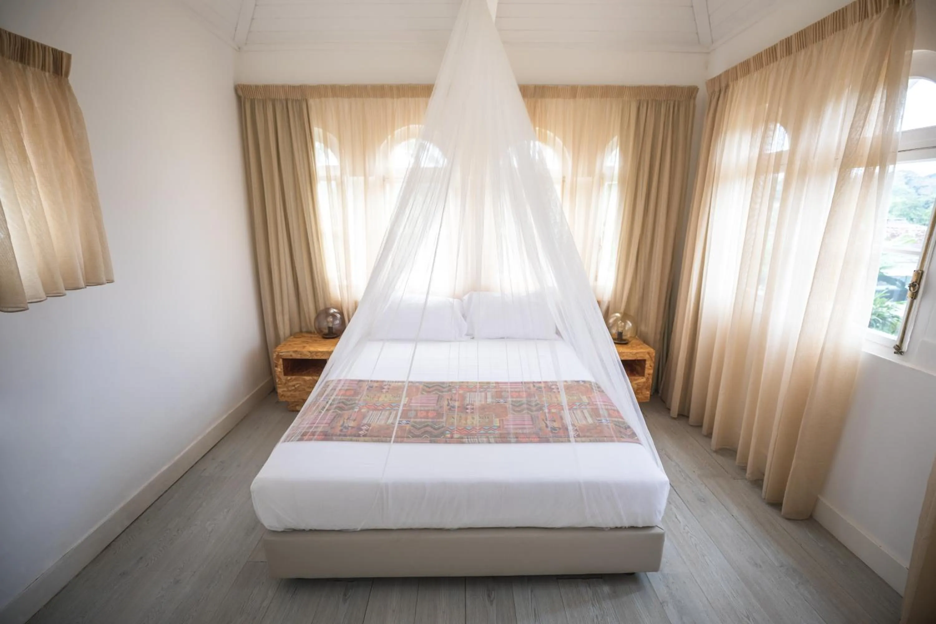 Bed in Roça Santo António Ecolodge