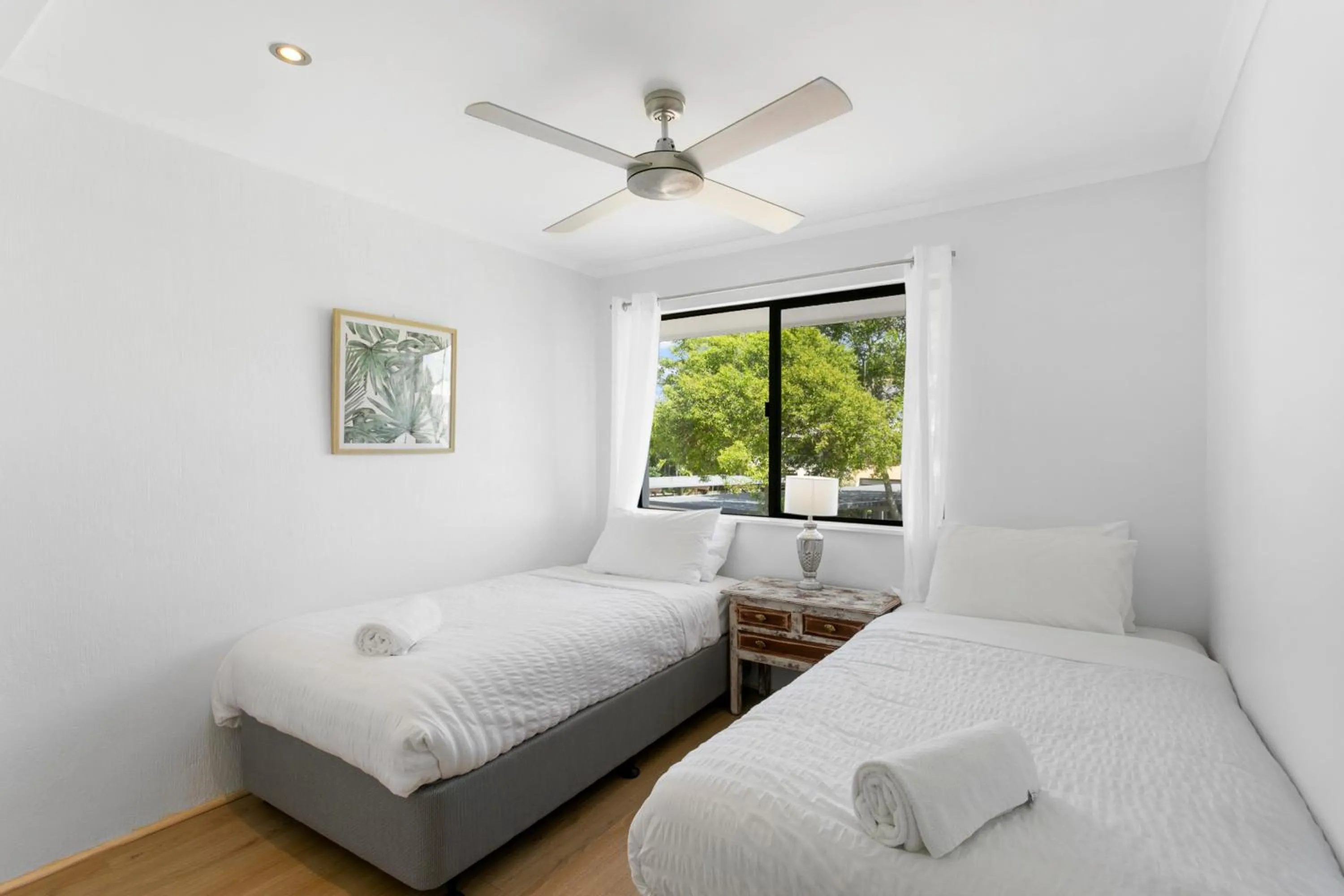 Bed in Nautilus Noosa Resort