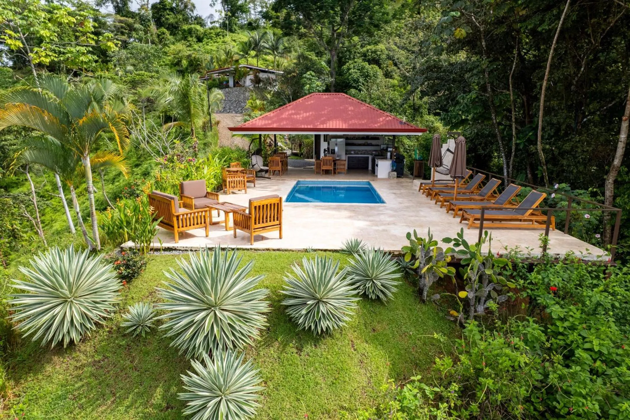 Swimming pool in Nature's Edge Boutique Hotel
