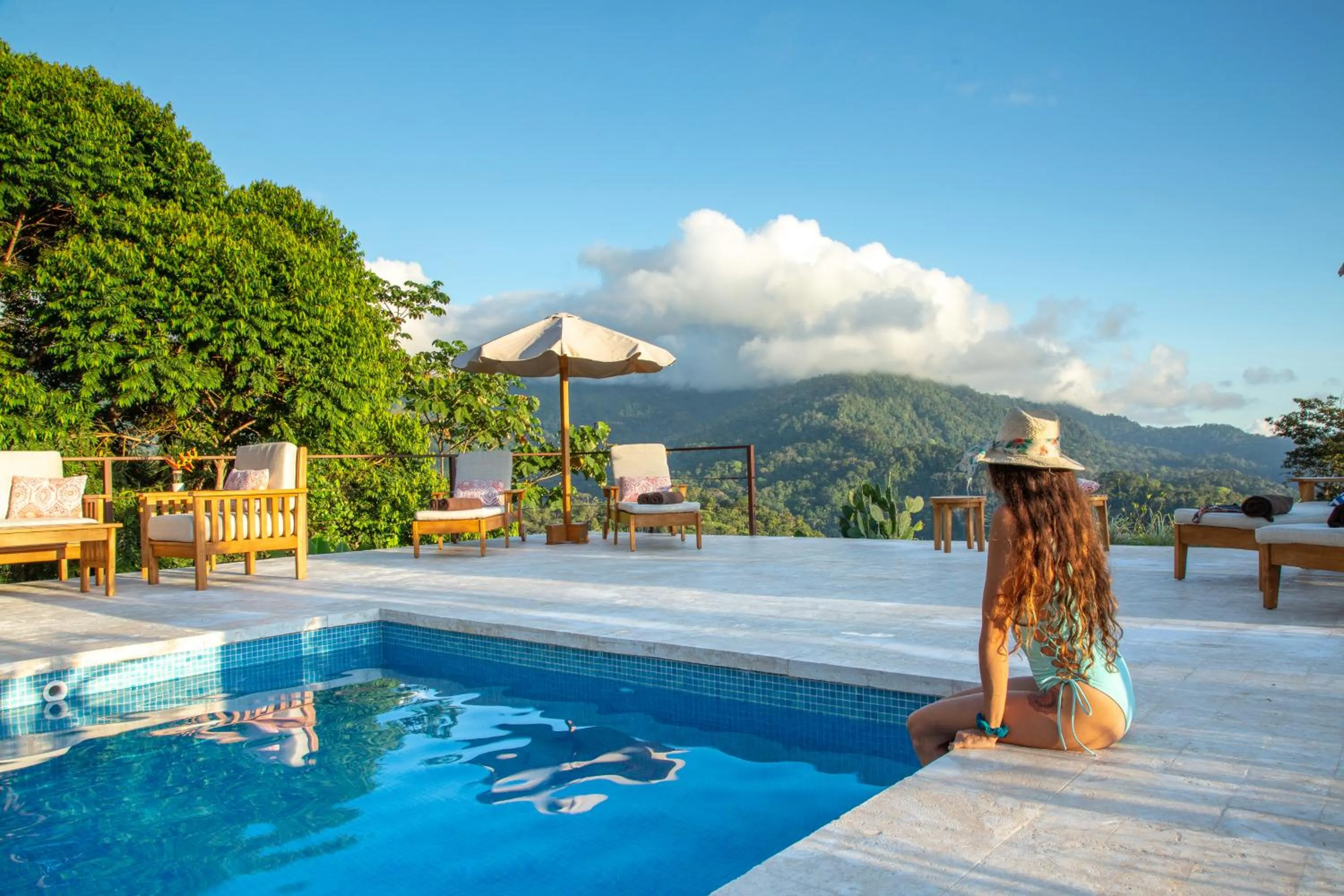 Swimming pool in Nature's Edge Boutique Hotel