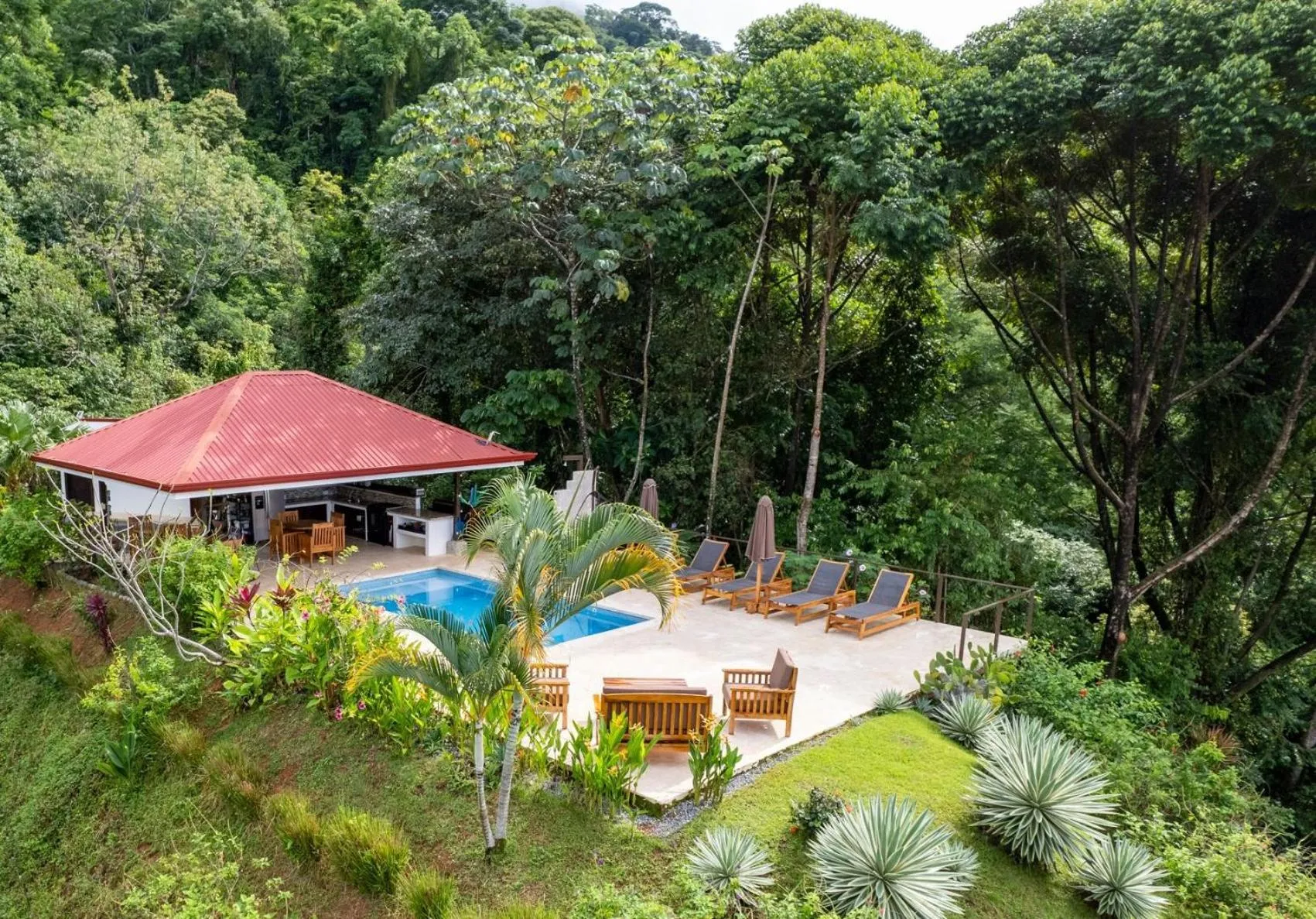 Pool view in Nature's Edge Boutique Hotel