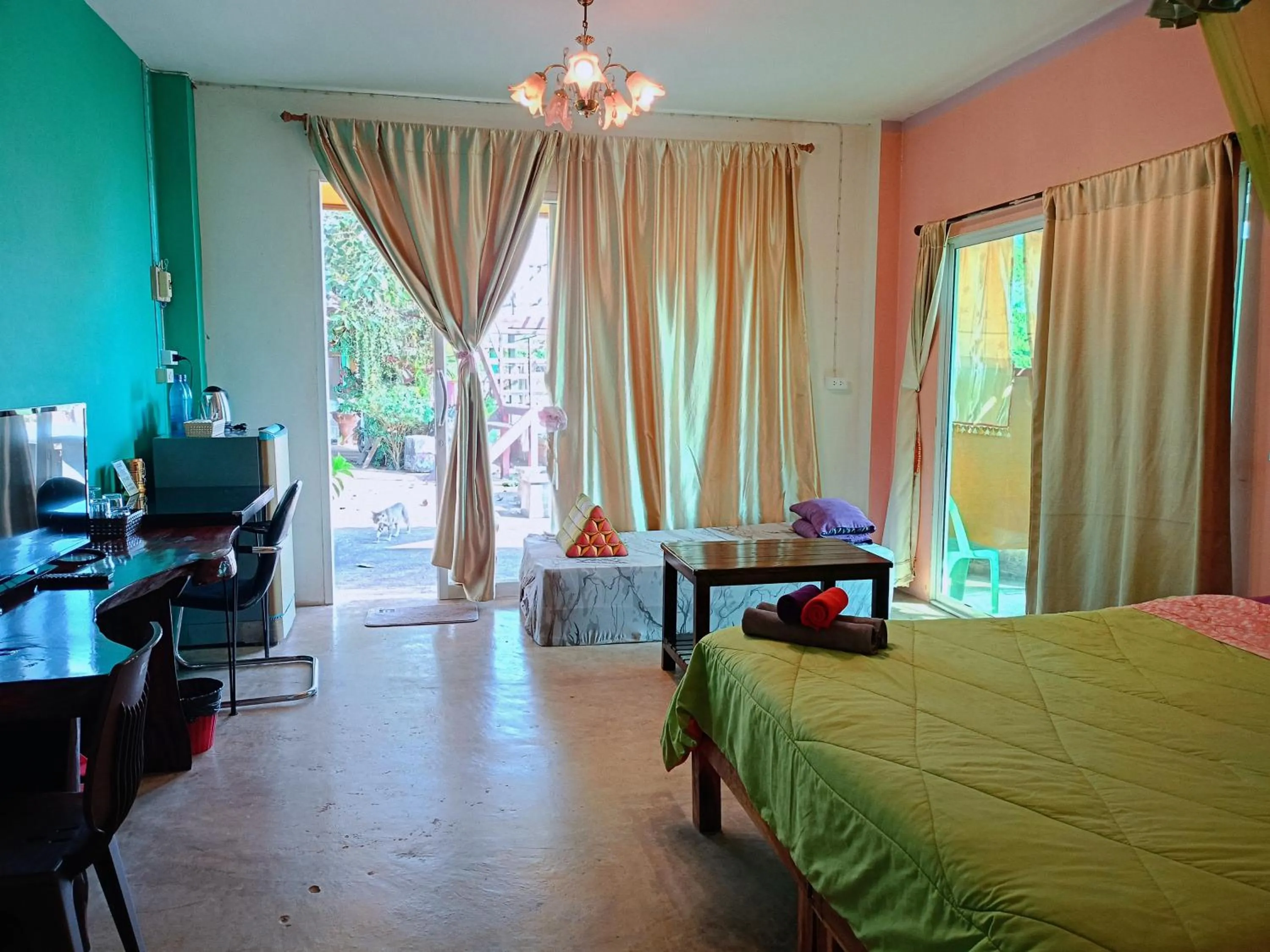 Bed in Six Nature Resort