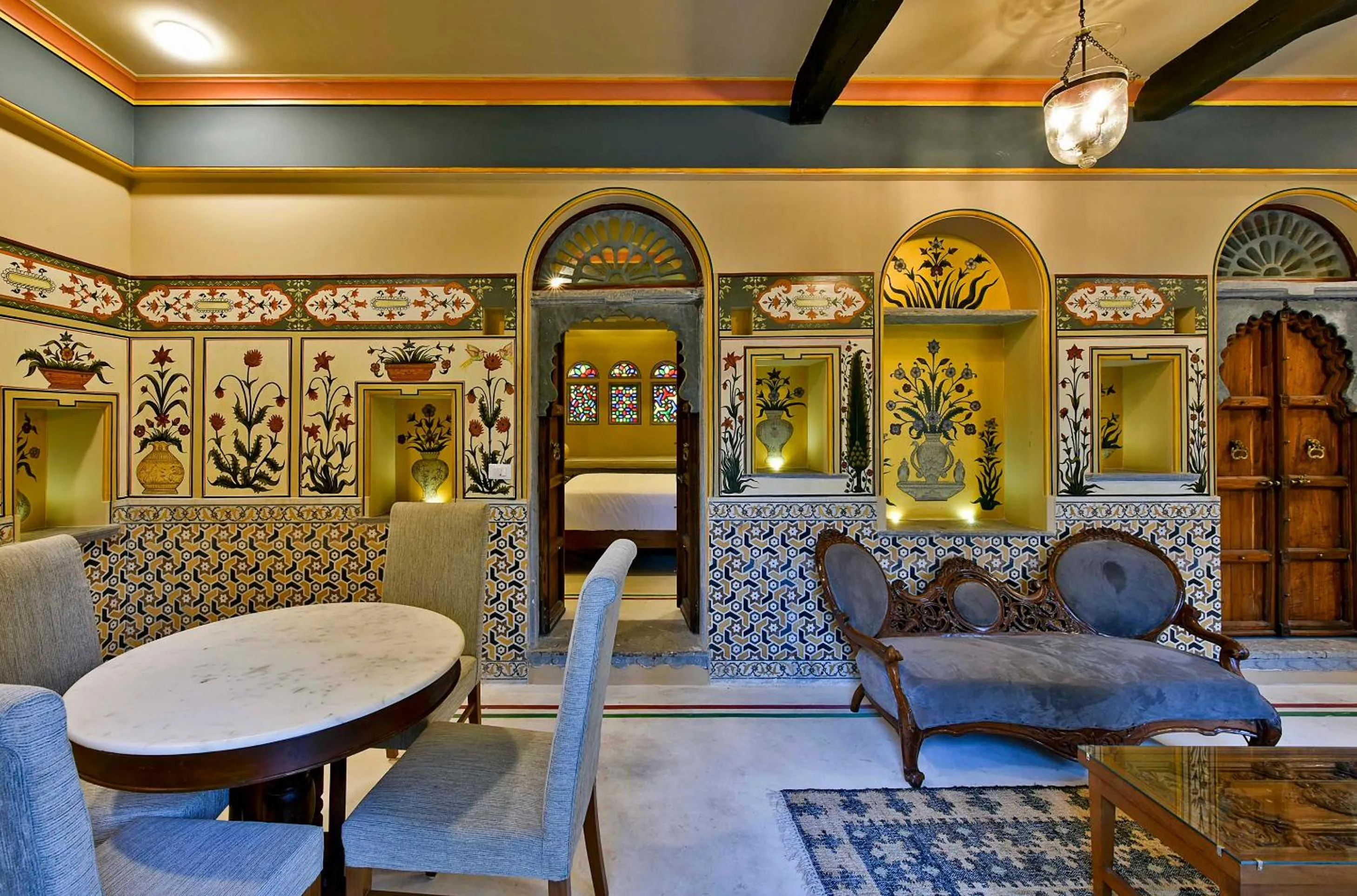 Living room in Gogunda Palace