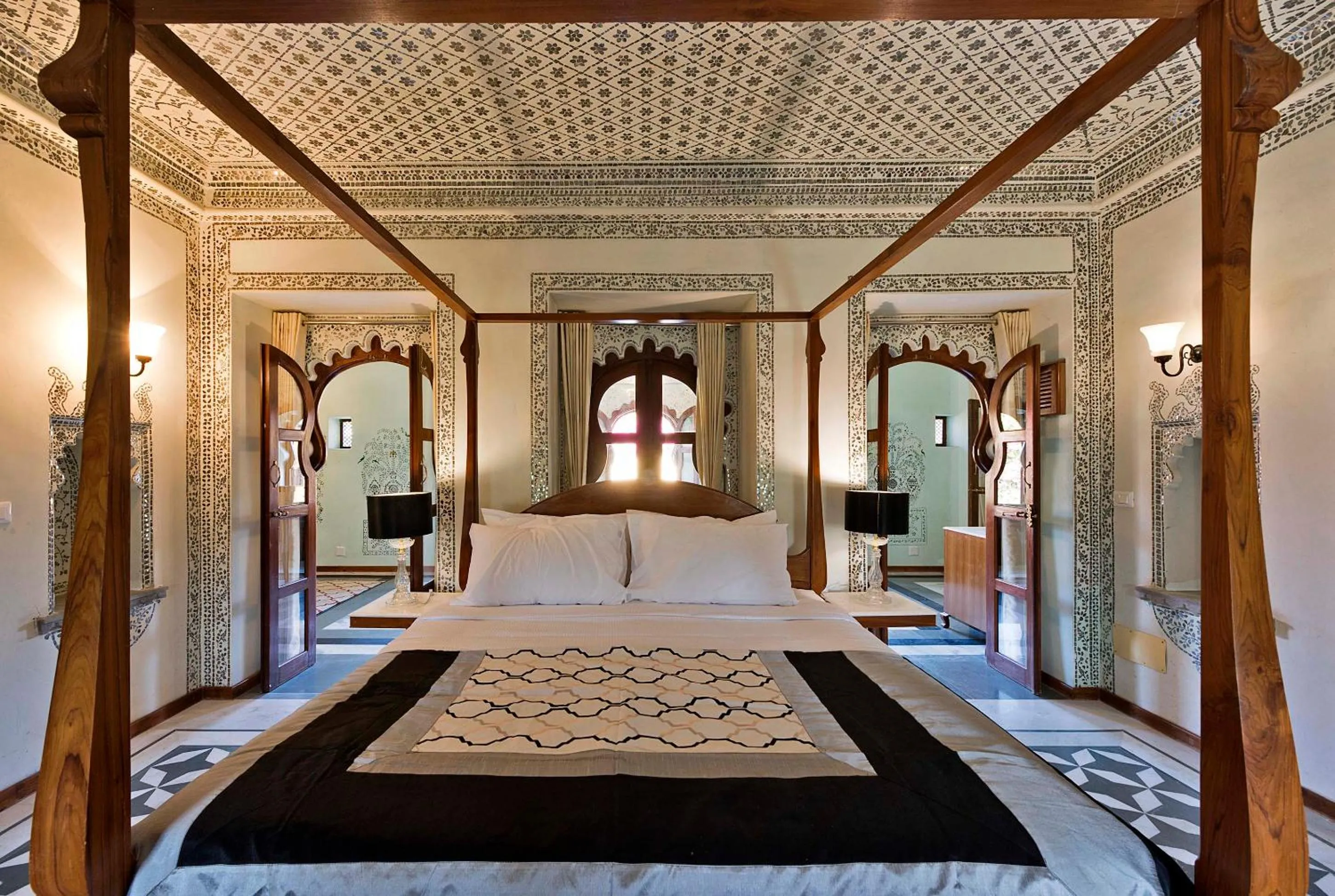 Bed in Gogunda Palace