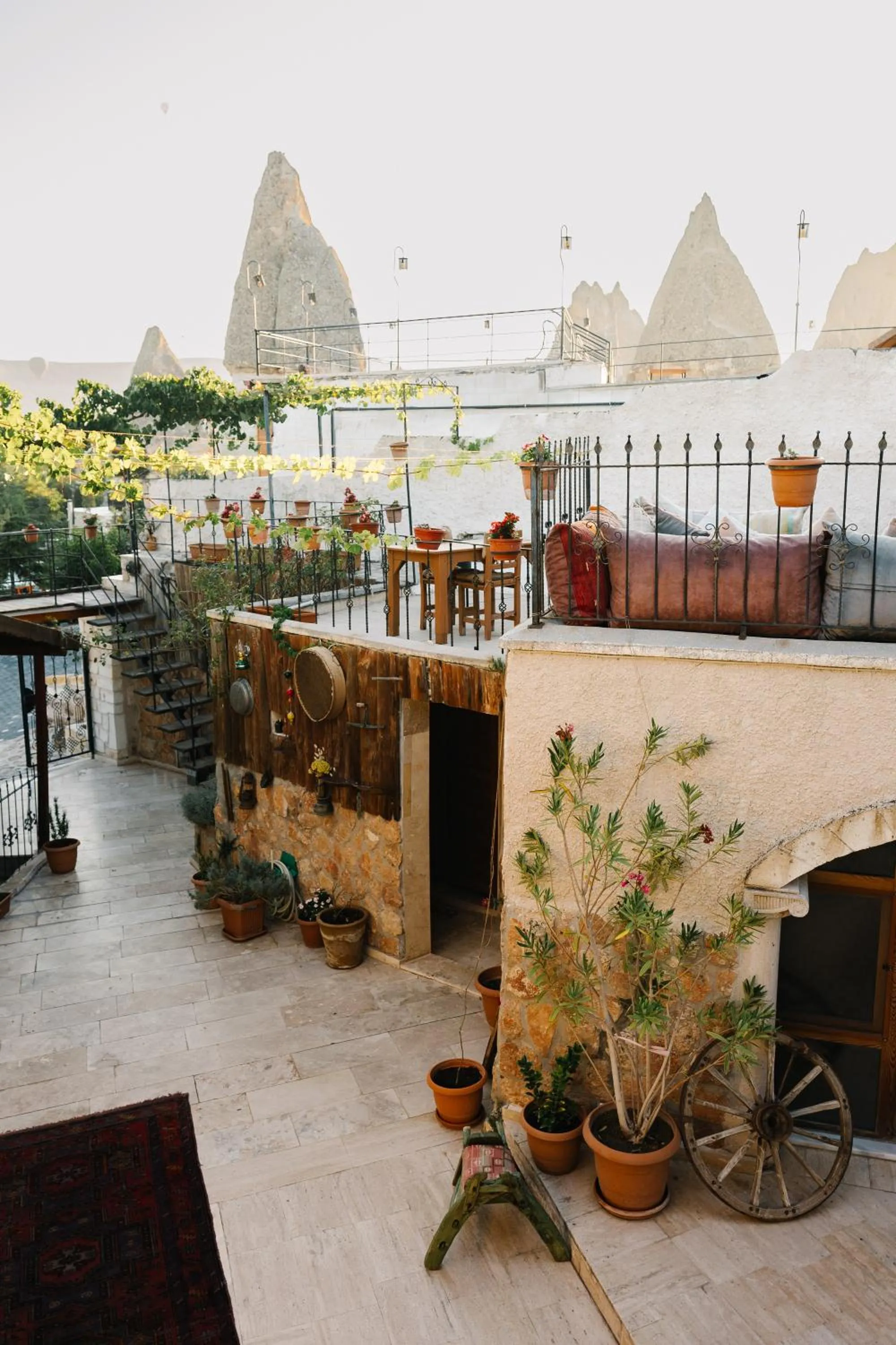 Inner courtyard view in Paradise Cappadocia Hotel
