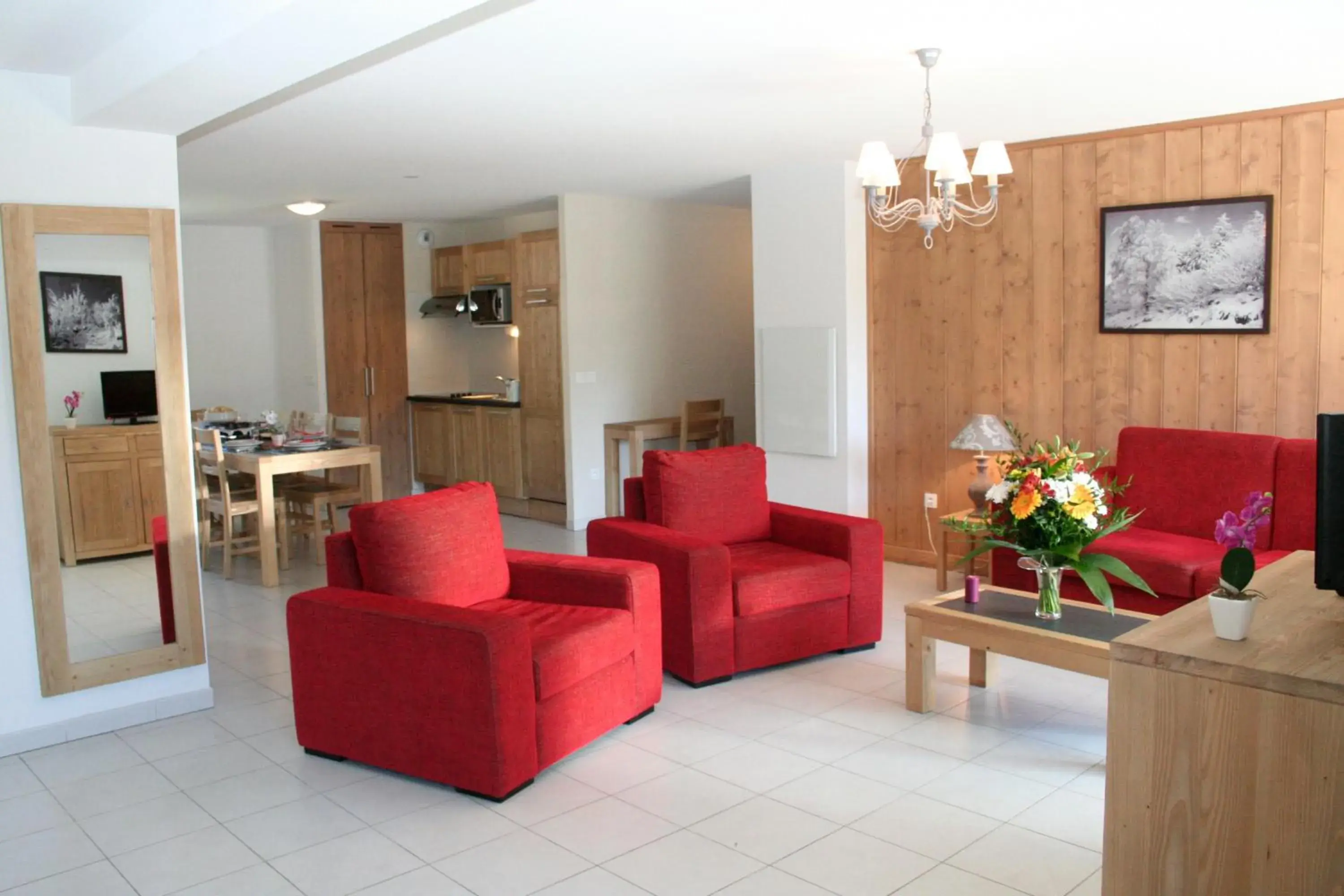 Living room in Résidence Néméa L'Aigle Bleu Living room in Résidence Néméa L'Aigle Bleu