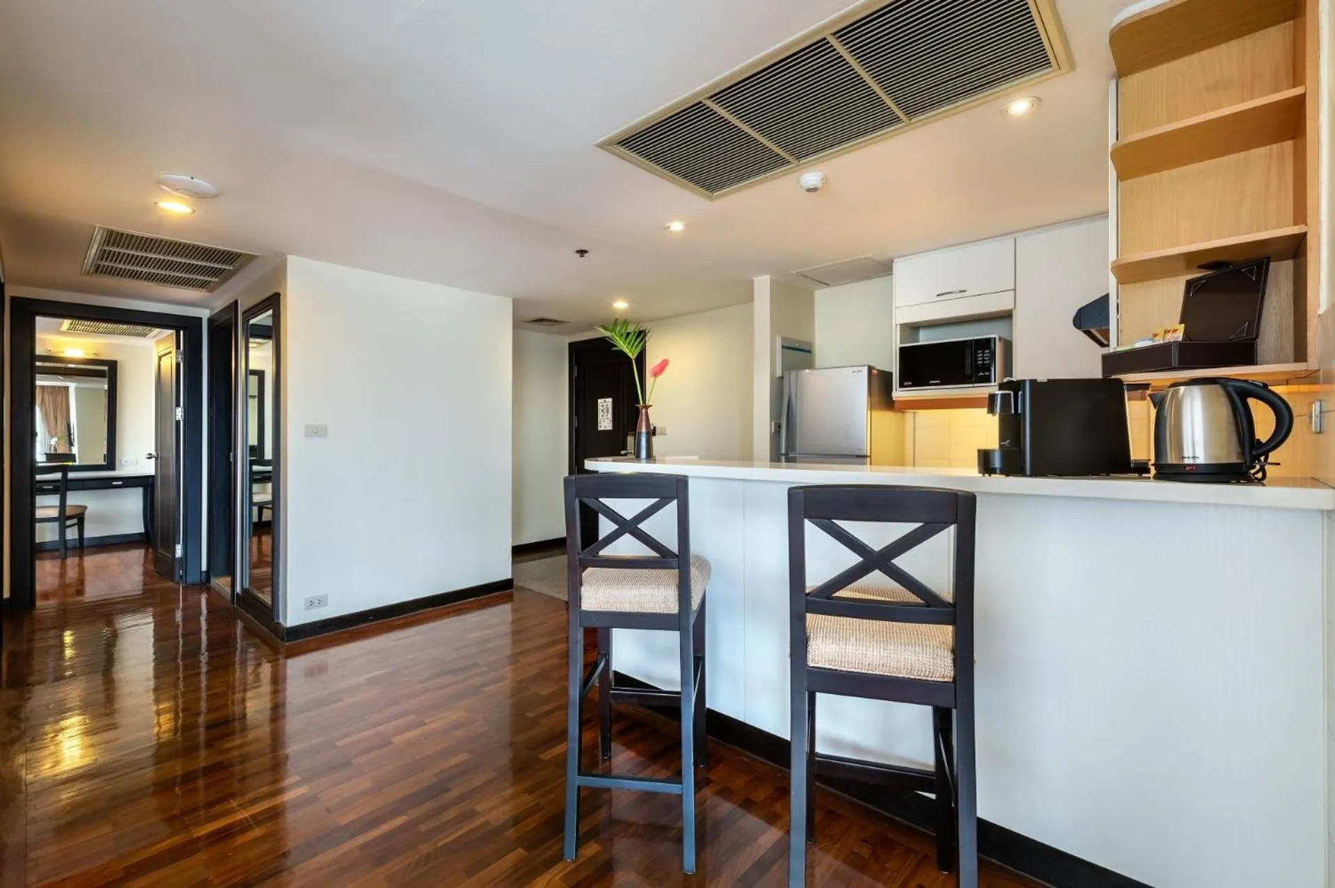 Dining area in Bandara Suites Silom, Bangkok