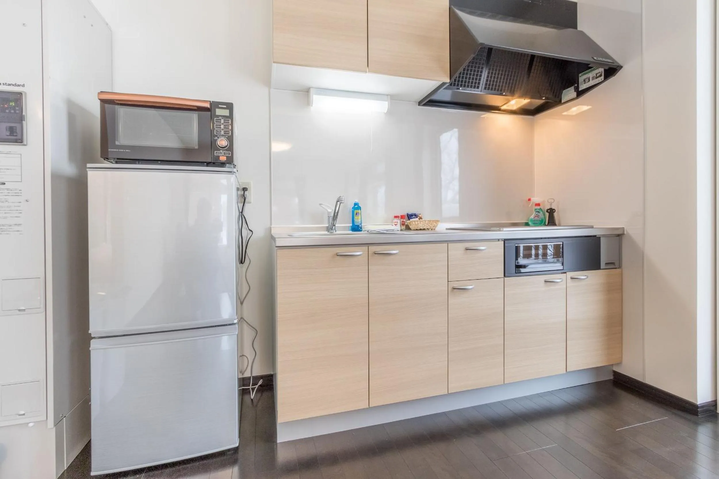 Kitchen or kitchenette in Lodge Mori Apartments
