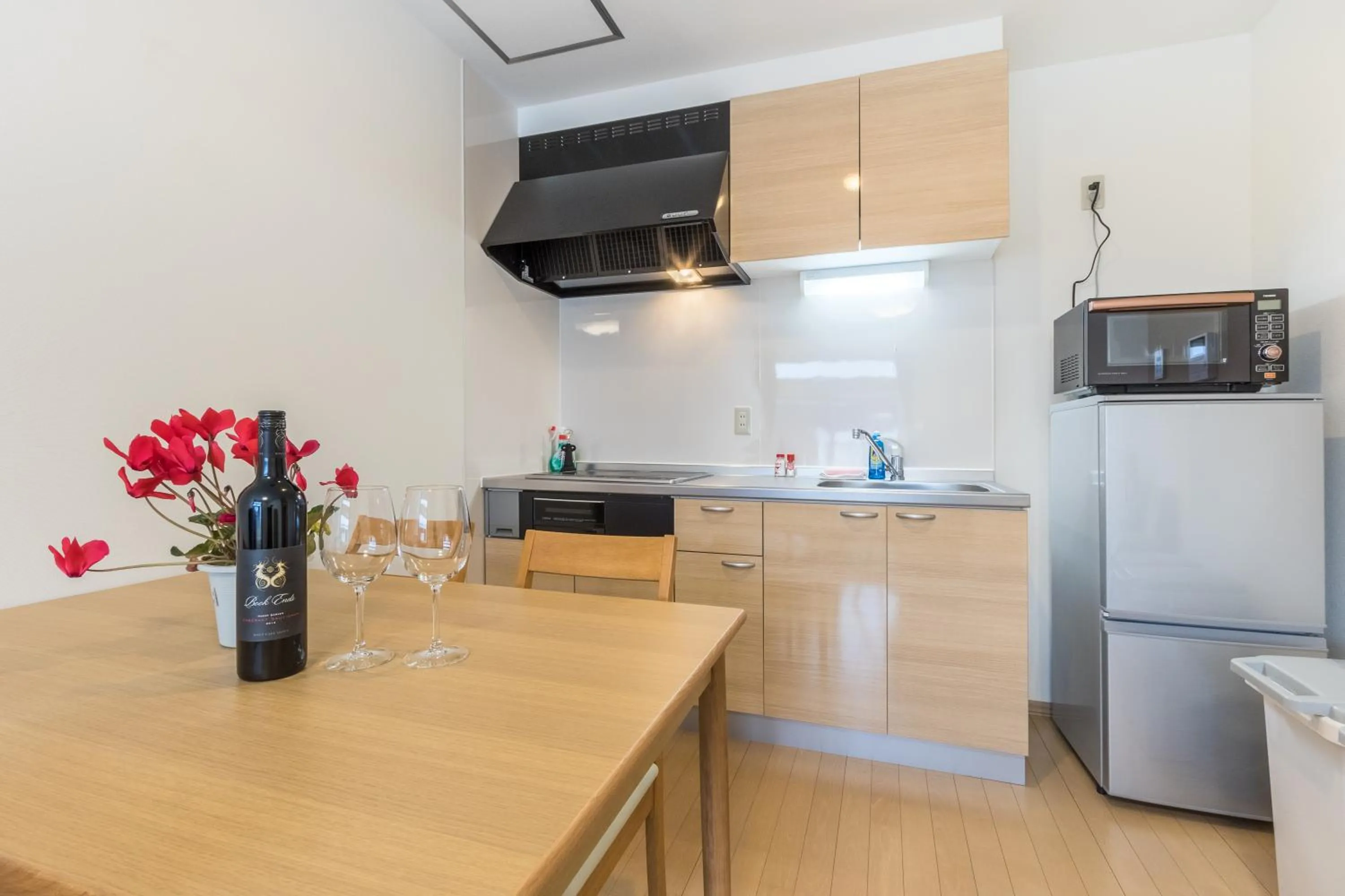 Kitchen or kitchenette in Lodge Mori Apartments
